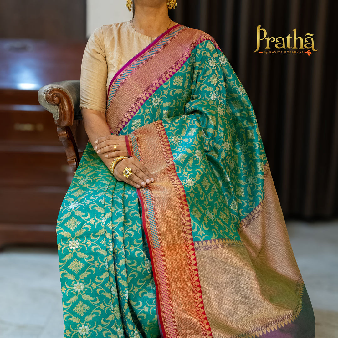 Pratha by Kavita Koparkar Facebook ad: Pratha Sarees by Kavita Koparkar