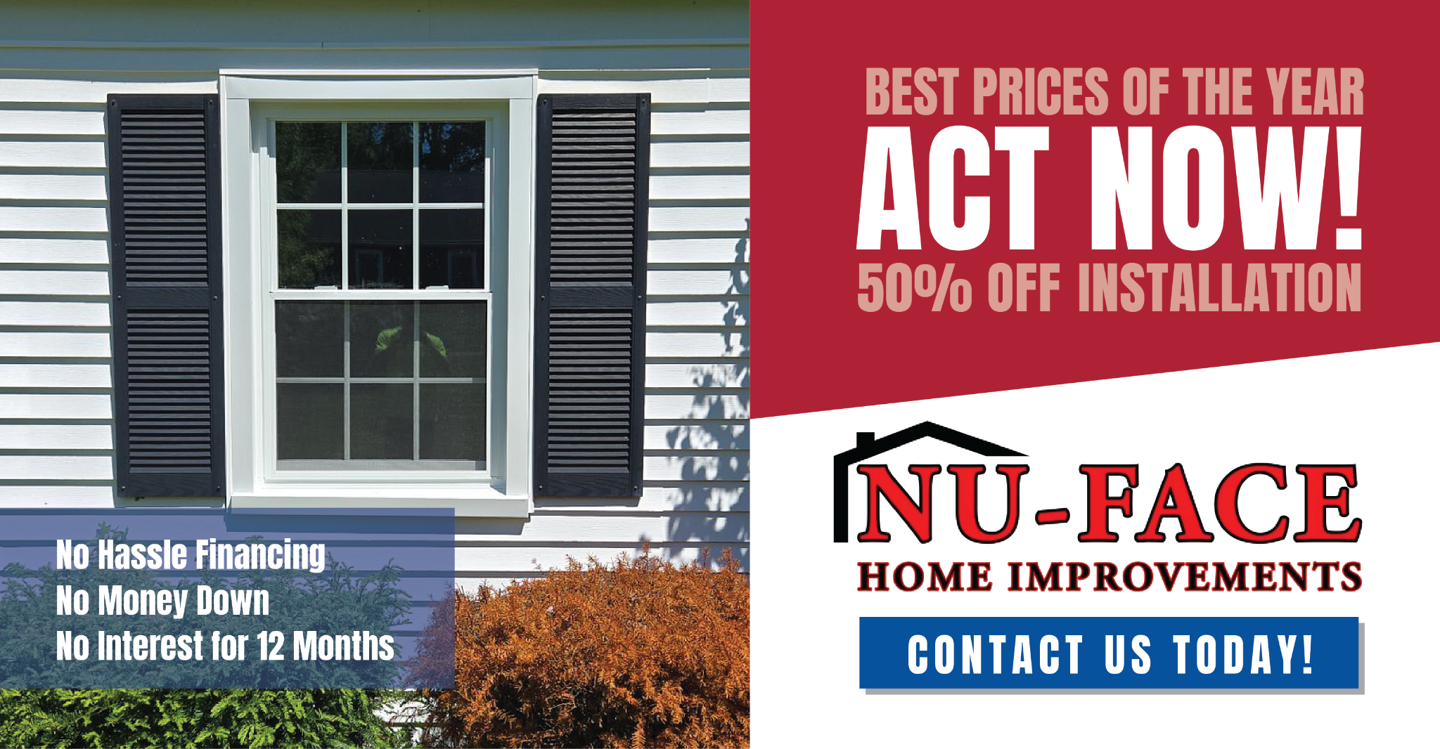 Nu-Face Home Improvements Facebook ad