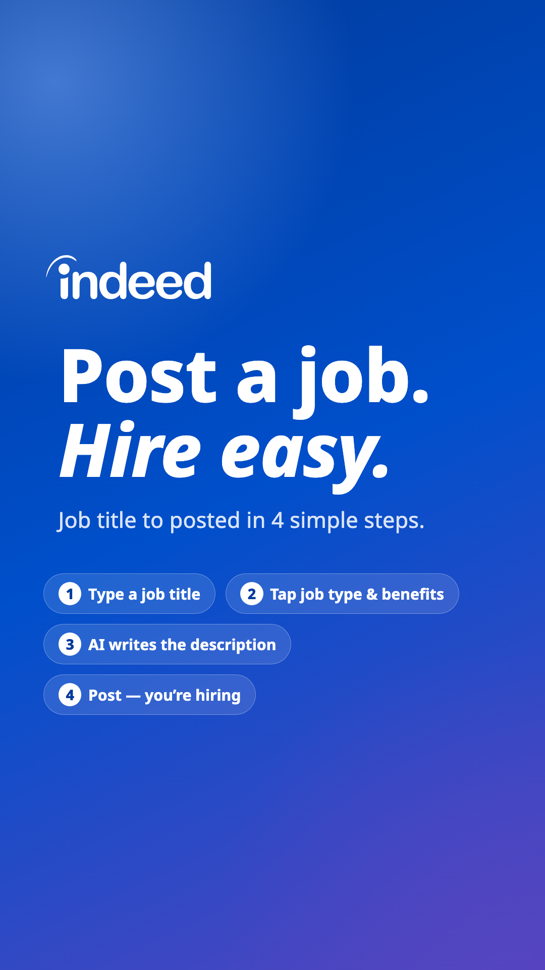 Indeed for Business Facebook ad
