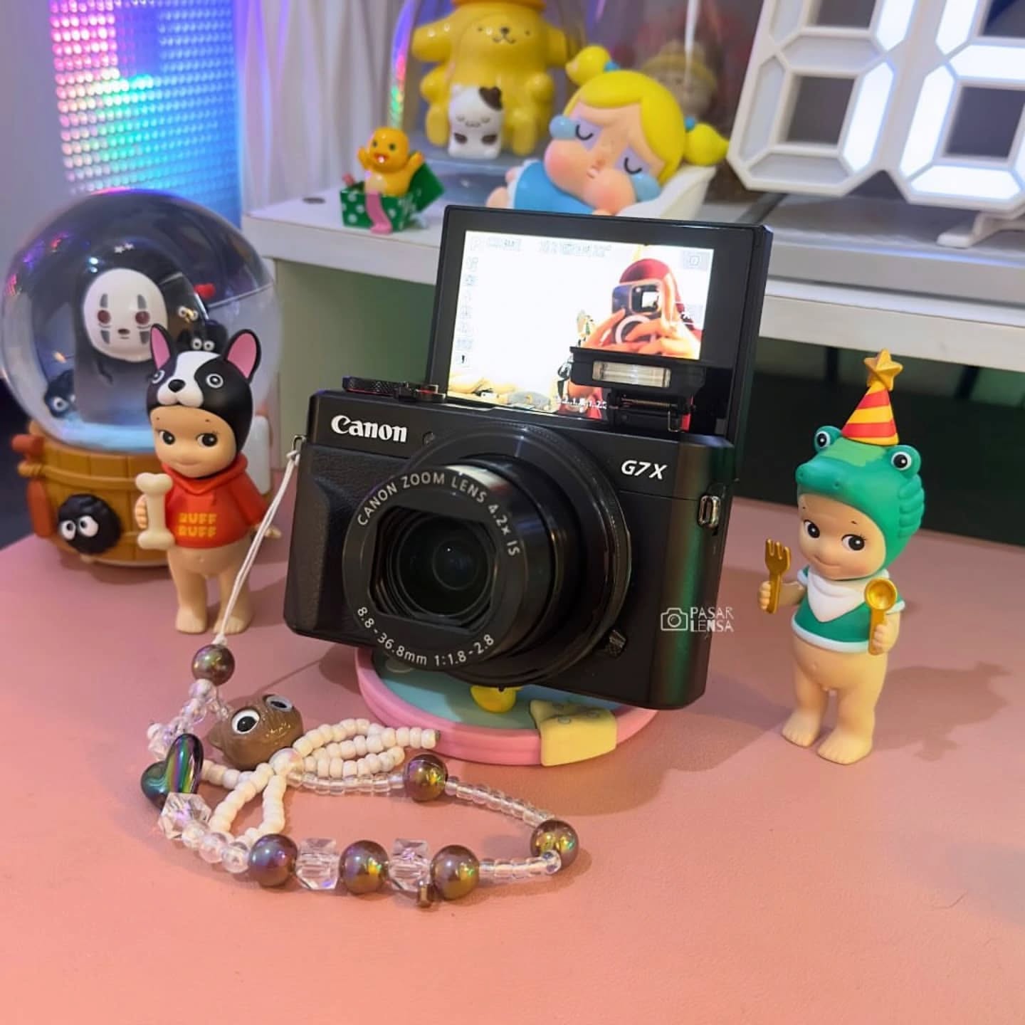pasar.lensa Facebook ad: Canon PowerShot G7X Mark II in black ˚ʚ♡ɞ˚