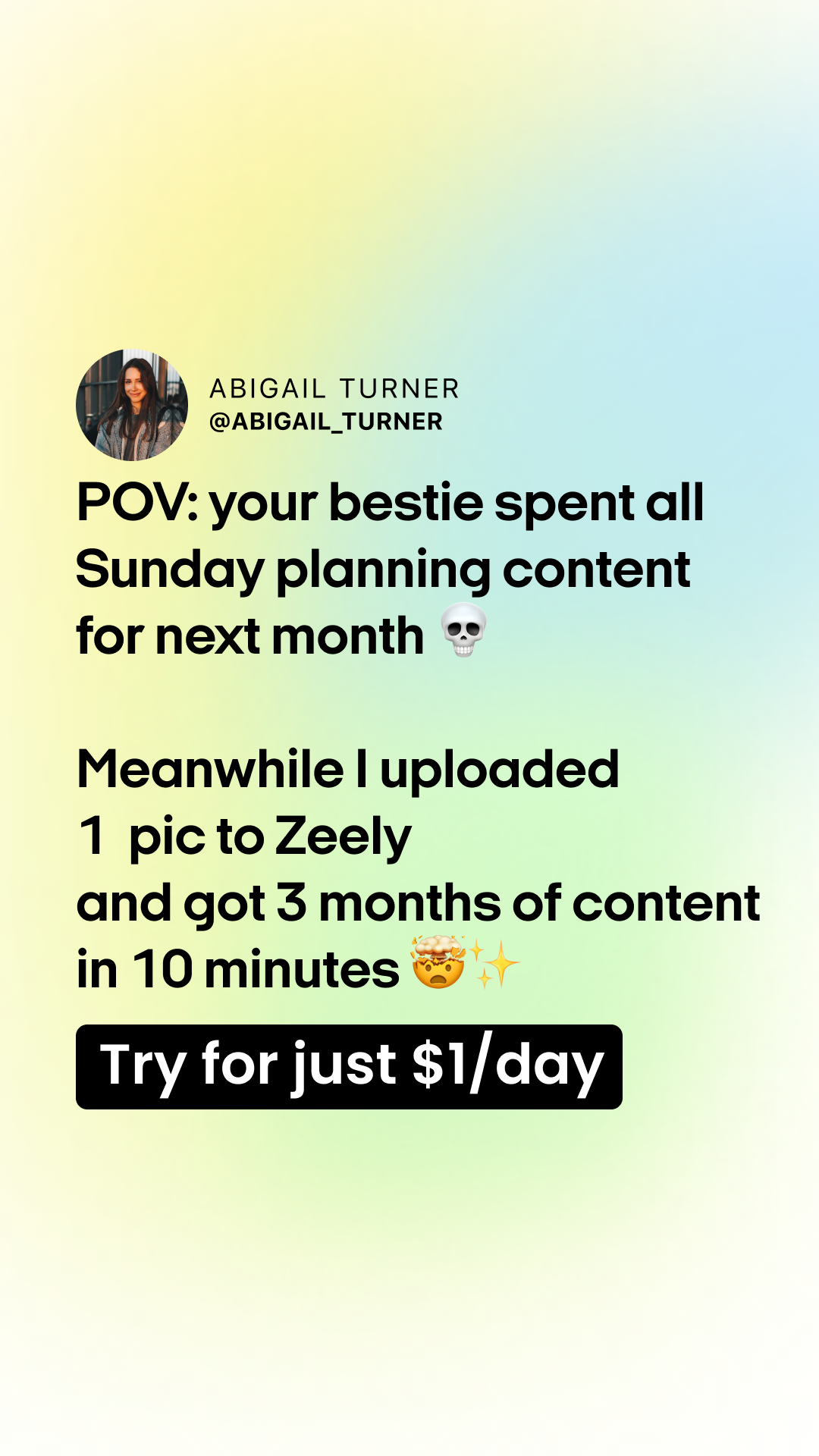 Zeely Facebook ad