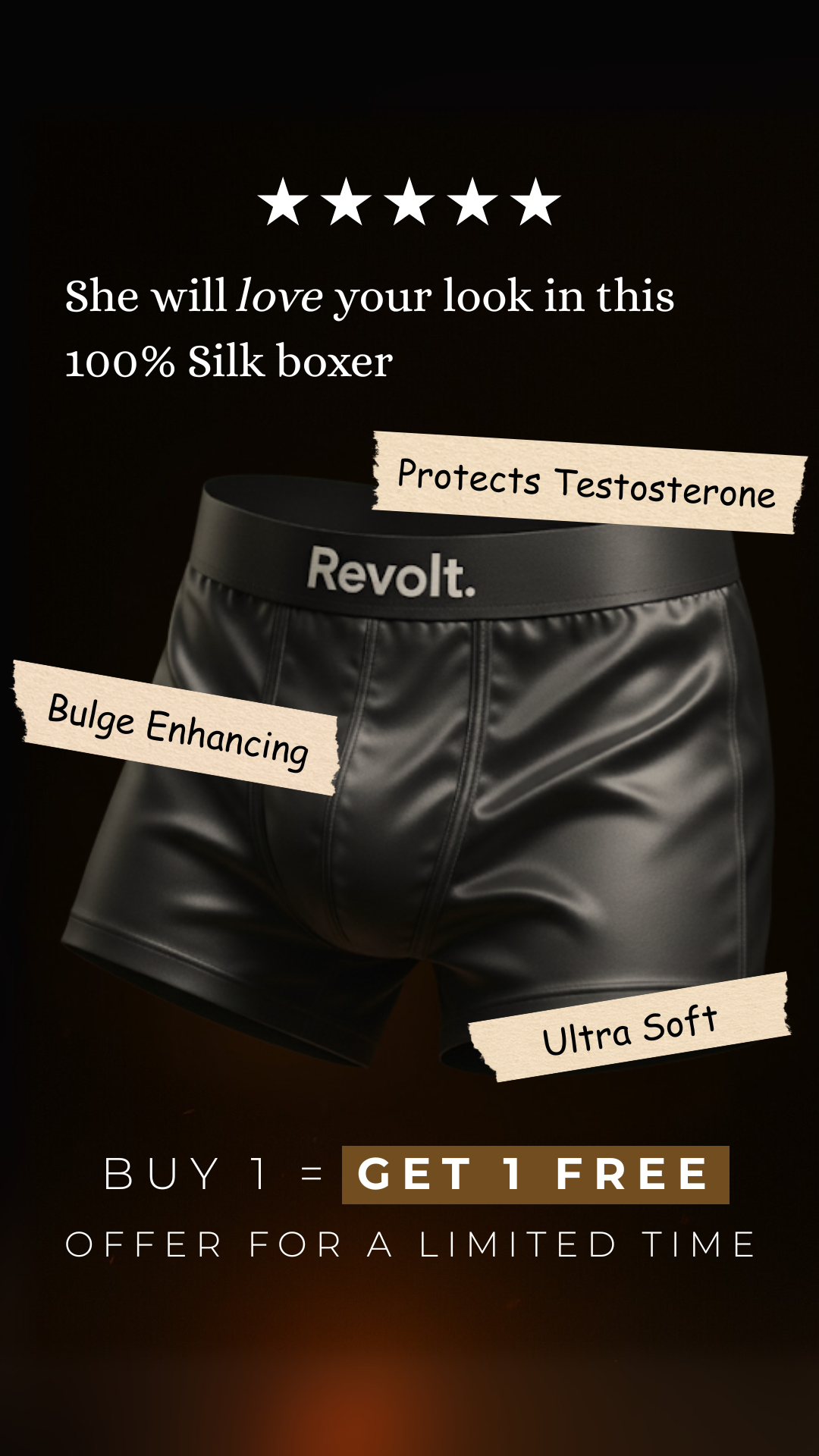 Revolt Underwear Facebook ad