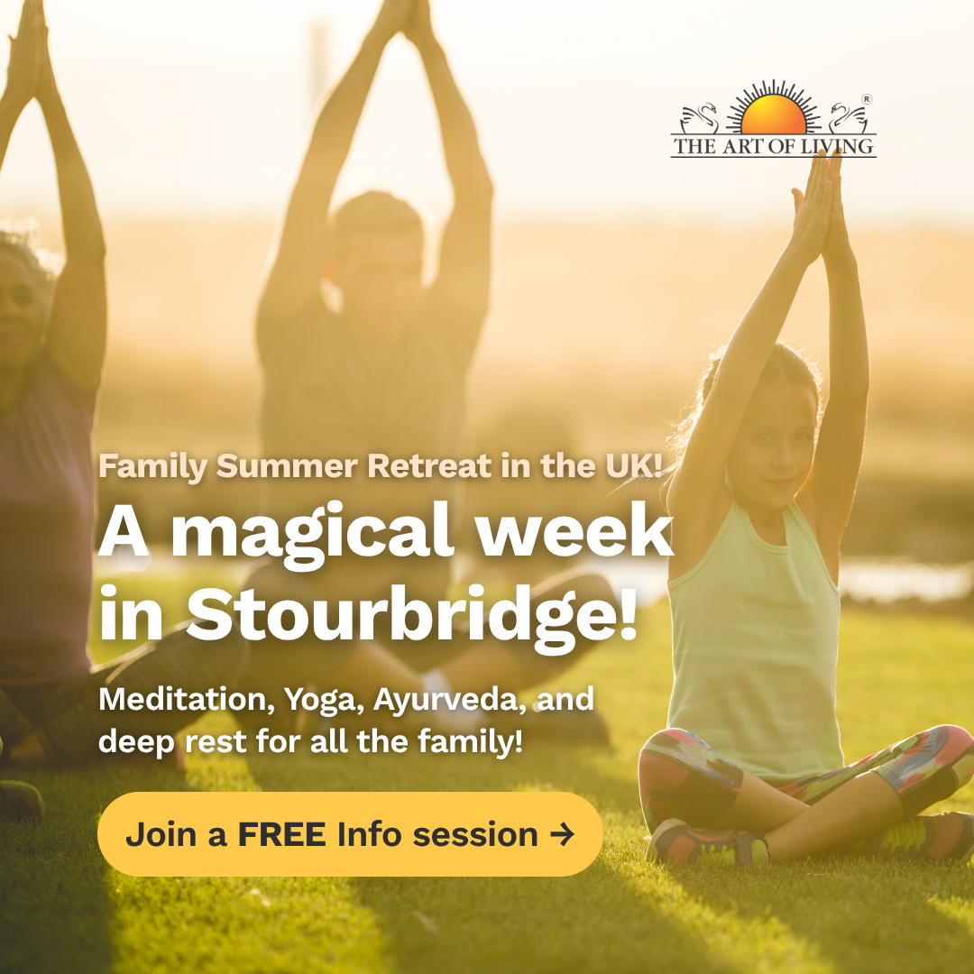 The Art of Living Facebook ad