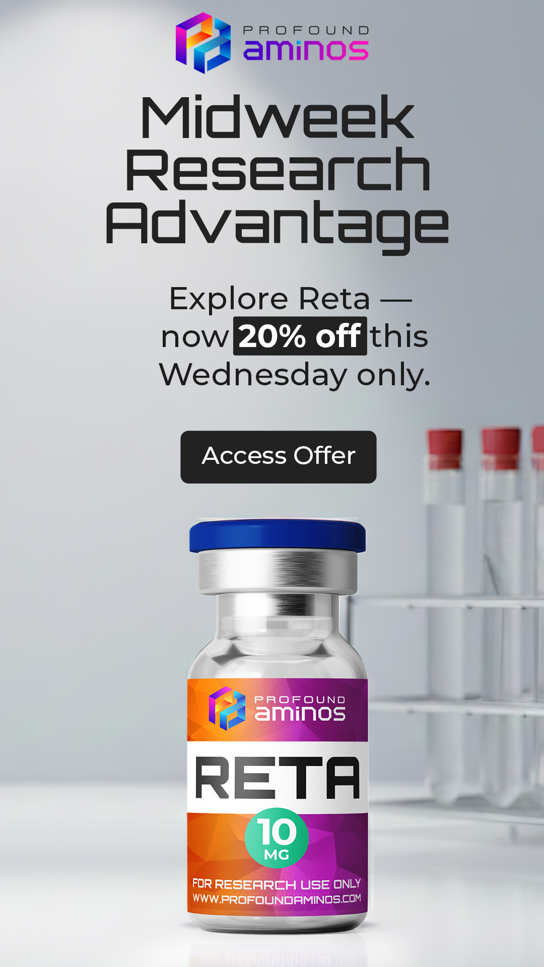 Profound Aminos Store Facebook ad