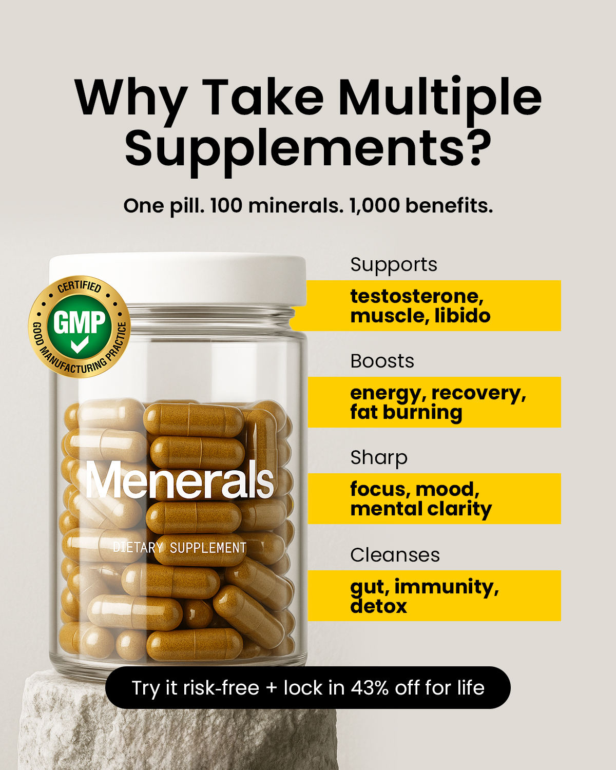 Menerals Facebook ad