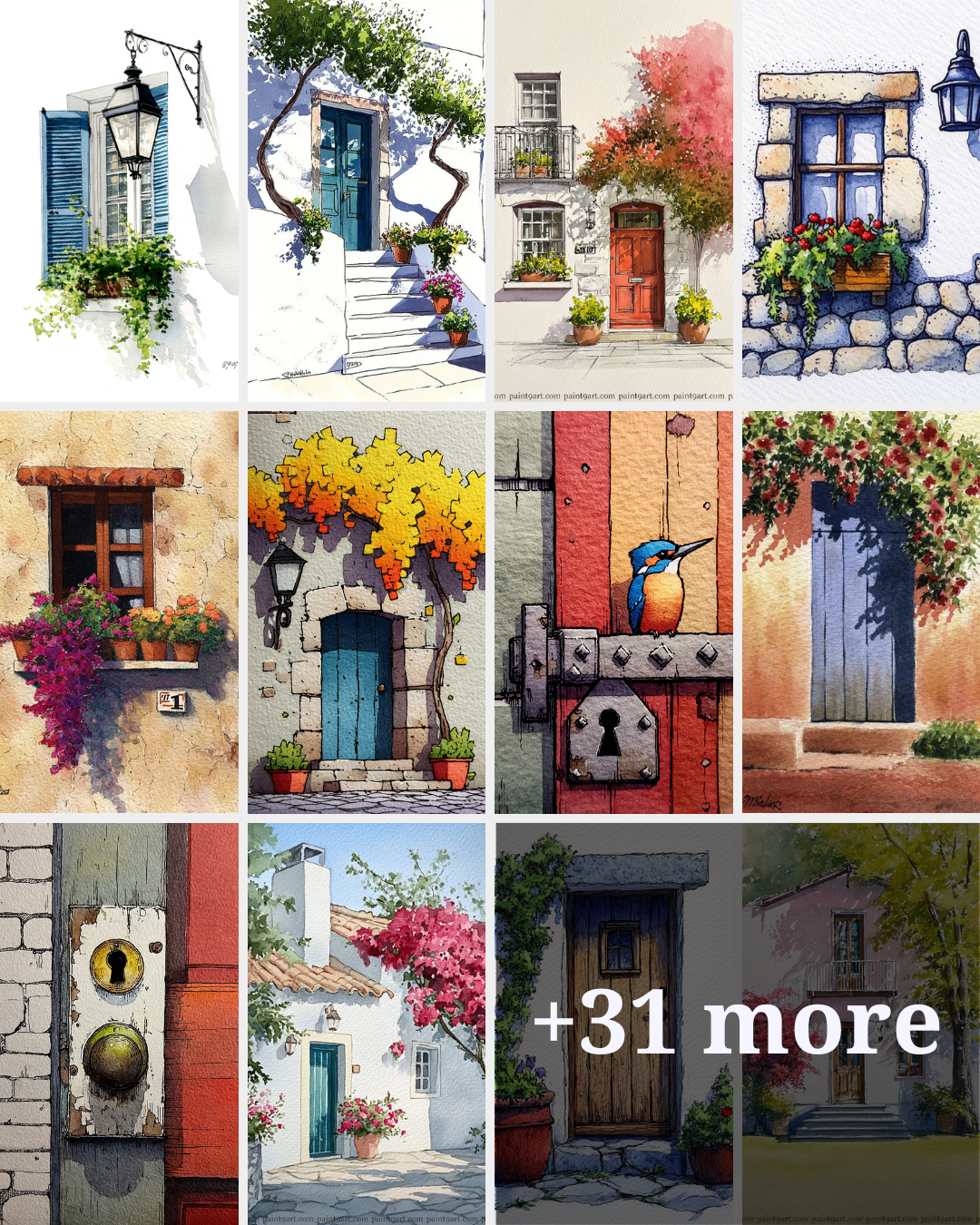Watercolor Painting Practice Facebook ad: 100+ 5-star reviews