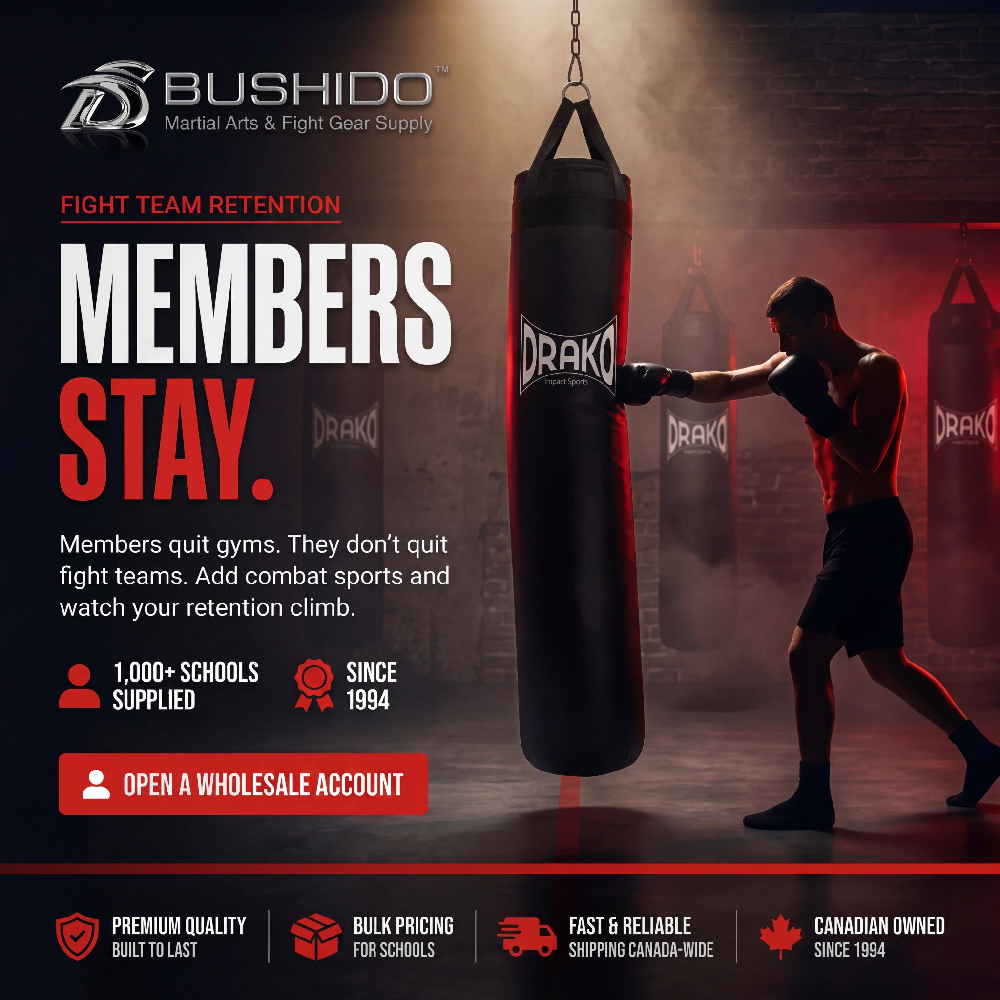 Bushido Canada Facebook ad