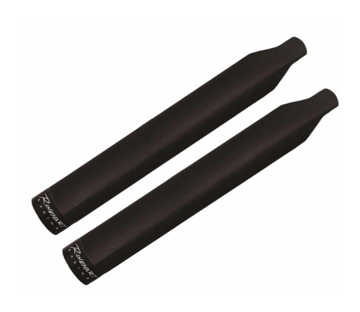 Nicholas Poiron Facebook ad: Rinehart 4 Black Slip-On Mufflers Exhaust Pipes End Cap…