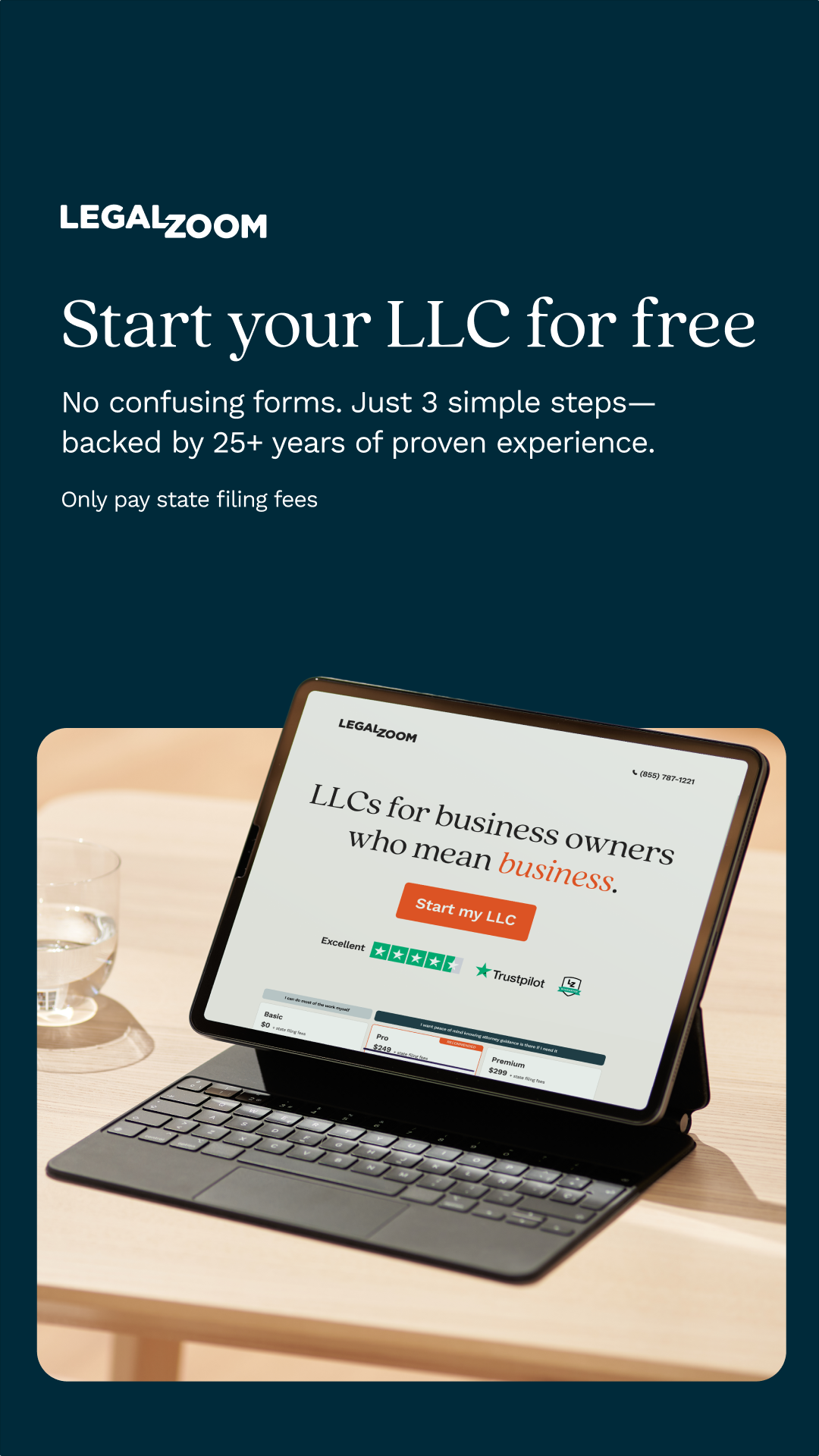 LegalZoom Facebook ad