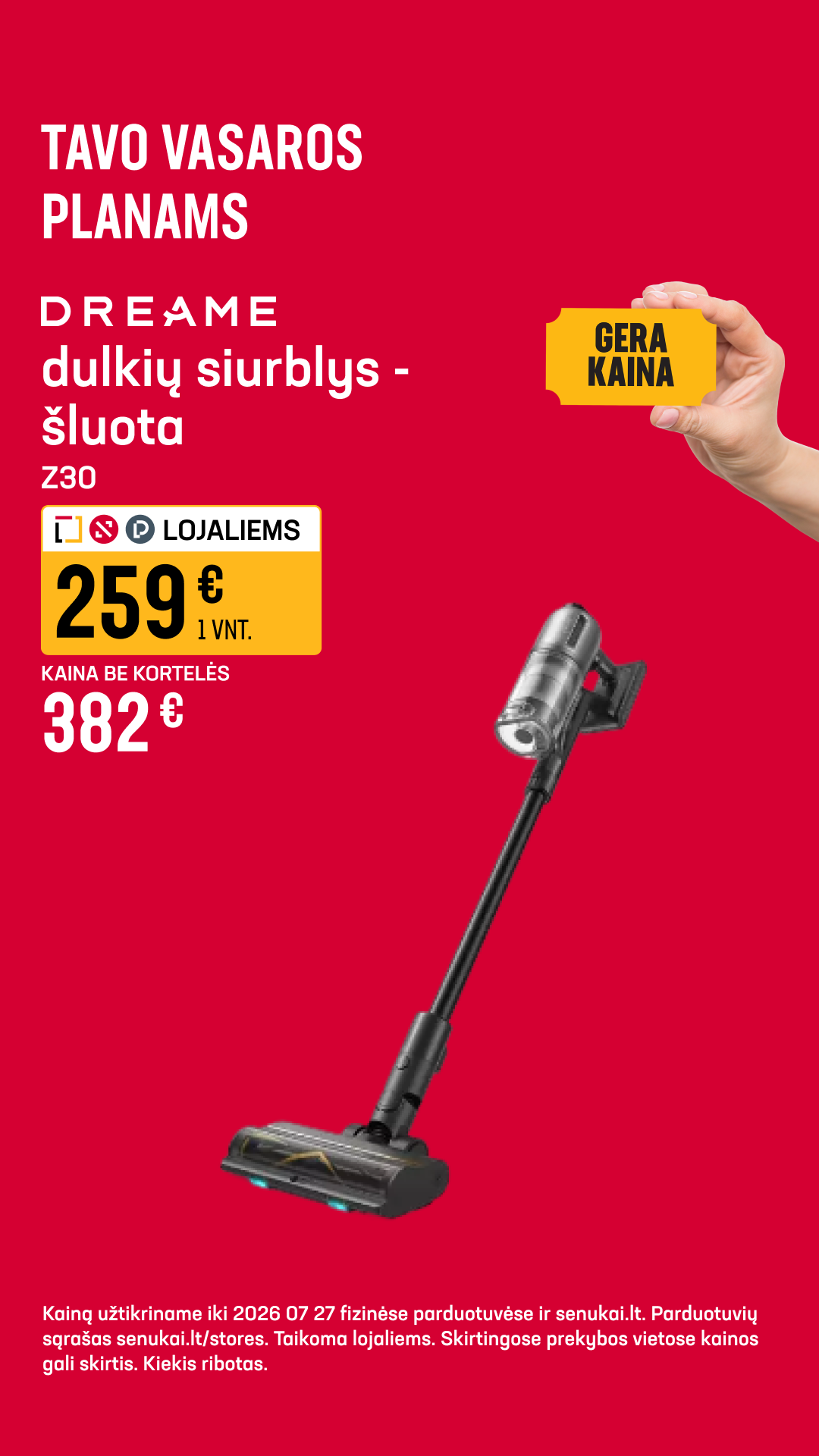 Senukai Facebook ad