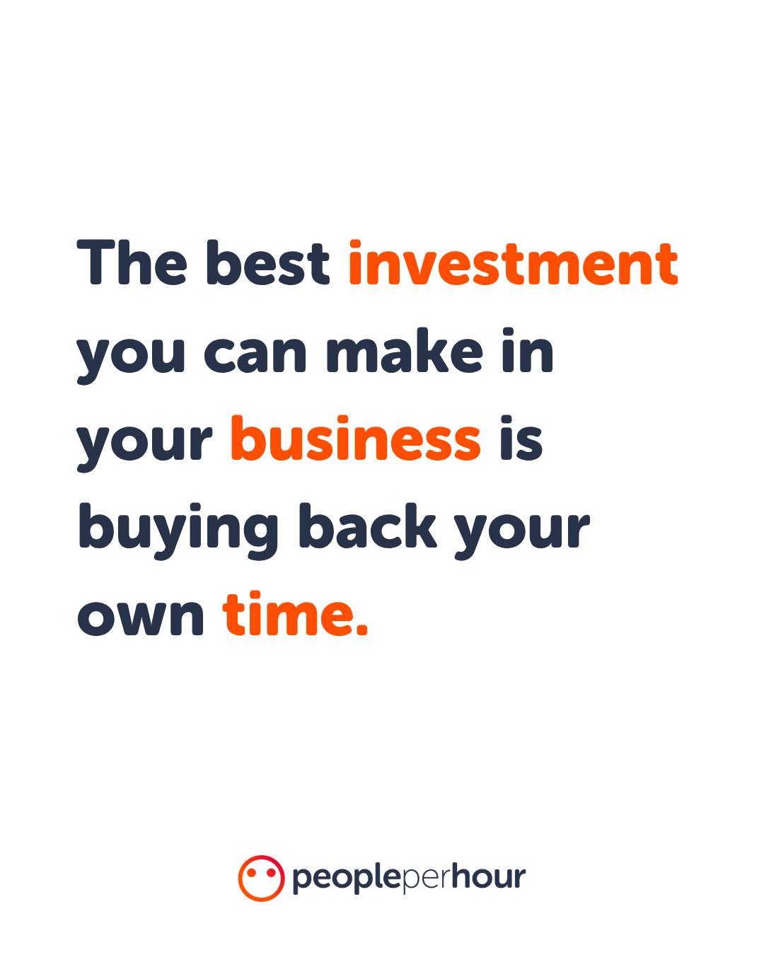 PeoplePerHour Facebook ad: Every hour you spend on tasks someone else…