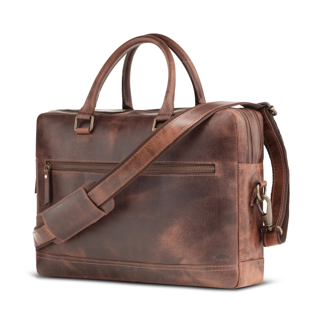 Levinson Leather Goods Facebook ad: What's better than leather looks that won't go…