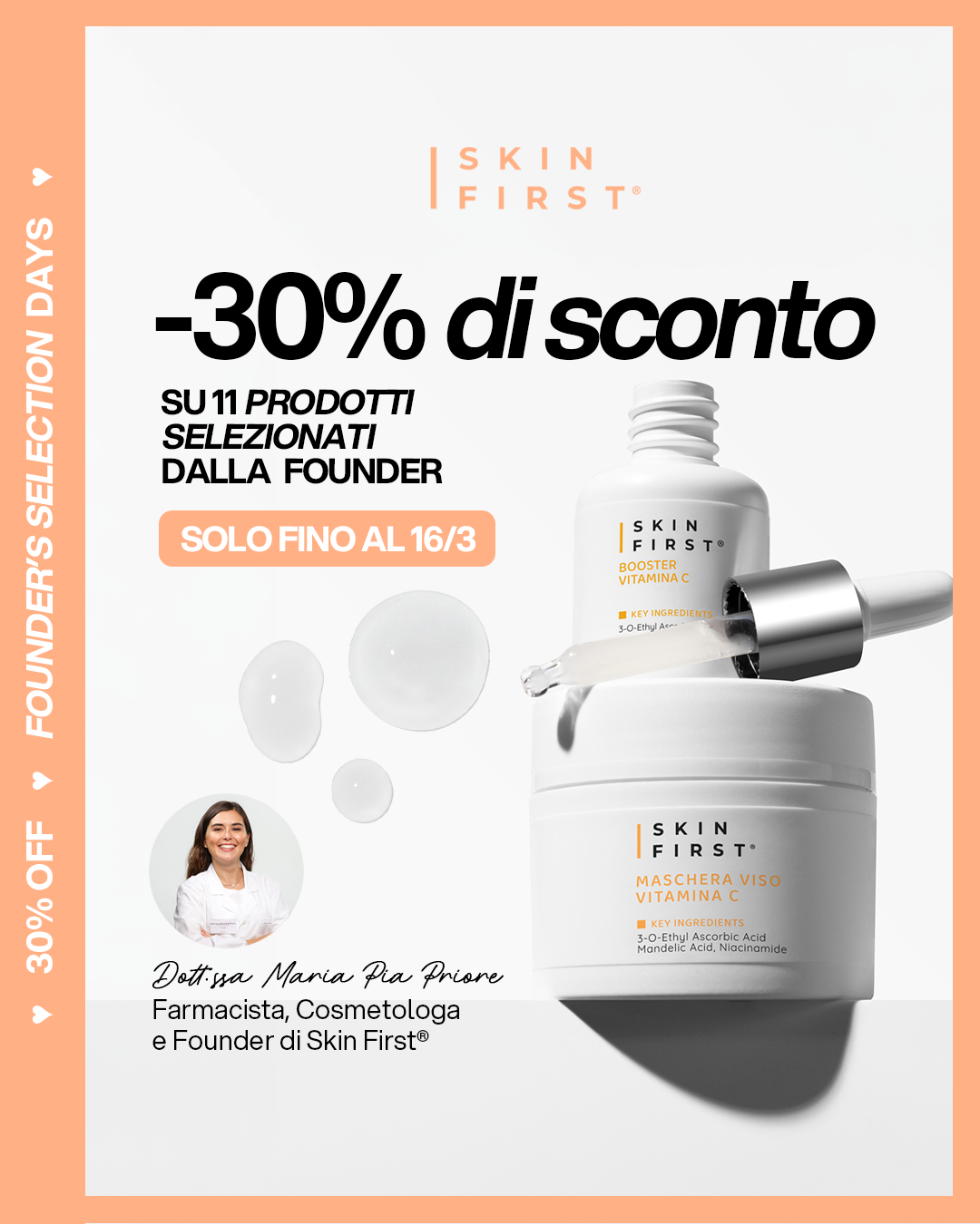 SKIN FIRST Facebook ad