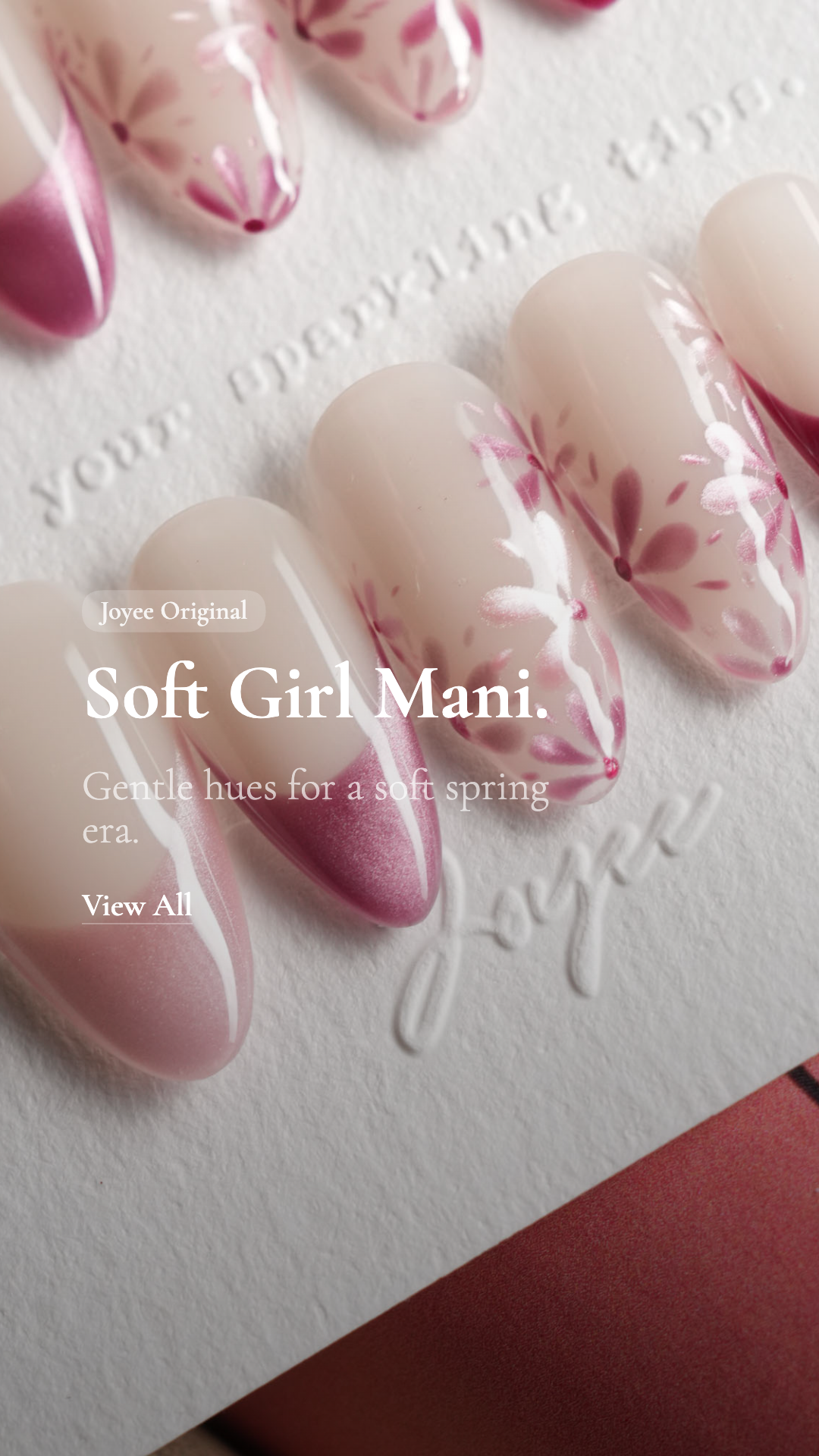 Joyeenails Shop Facebook ad: Prepare to be asked about your nails. A LOT.