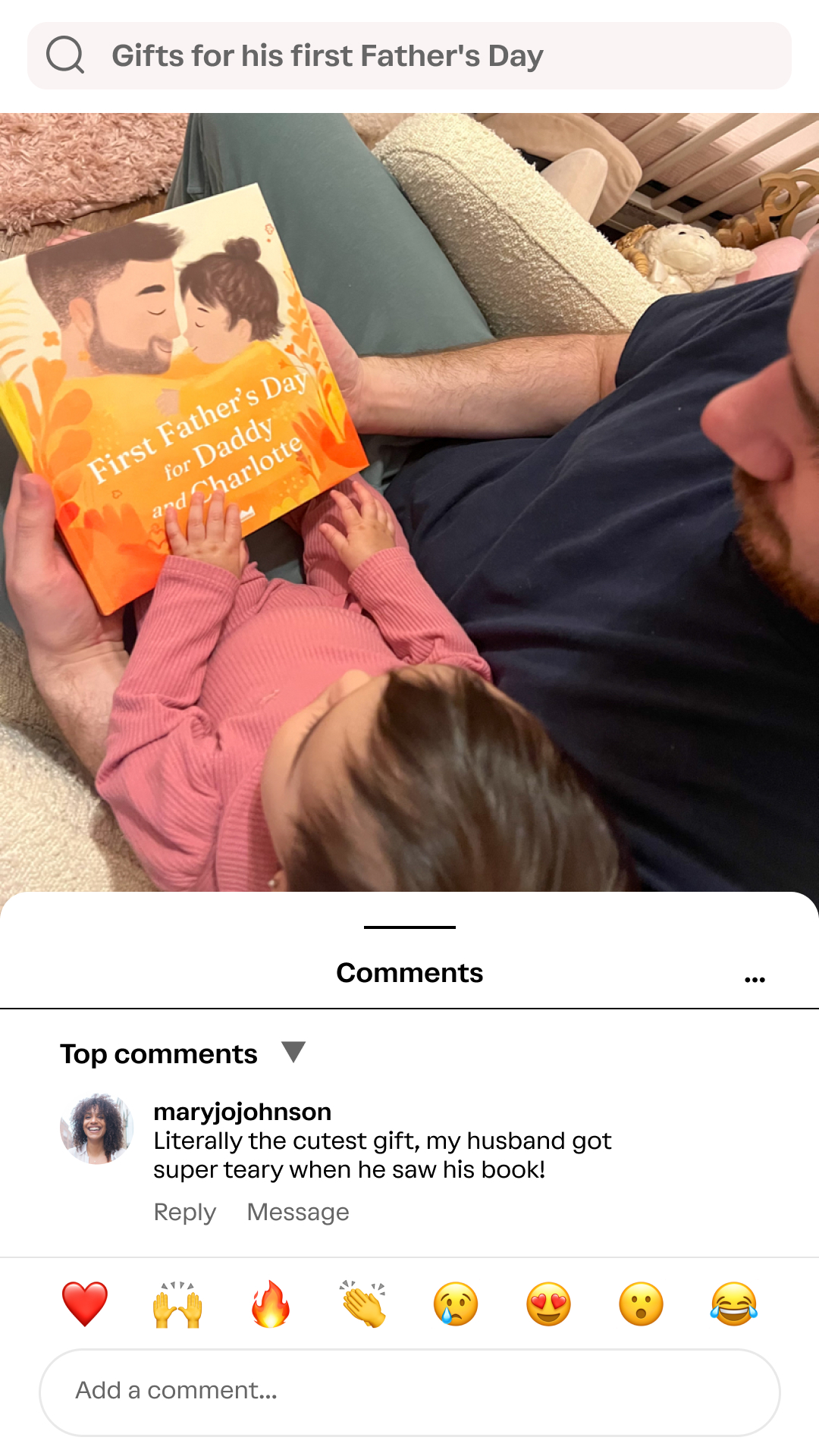 Wonderbly Facebook ad