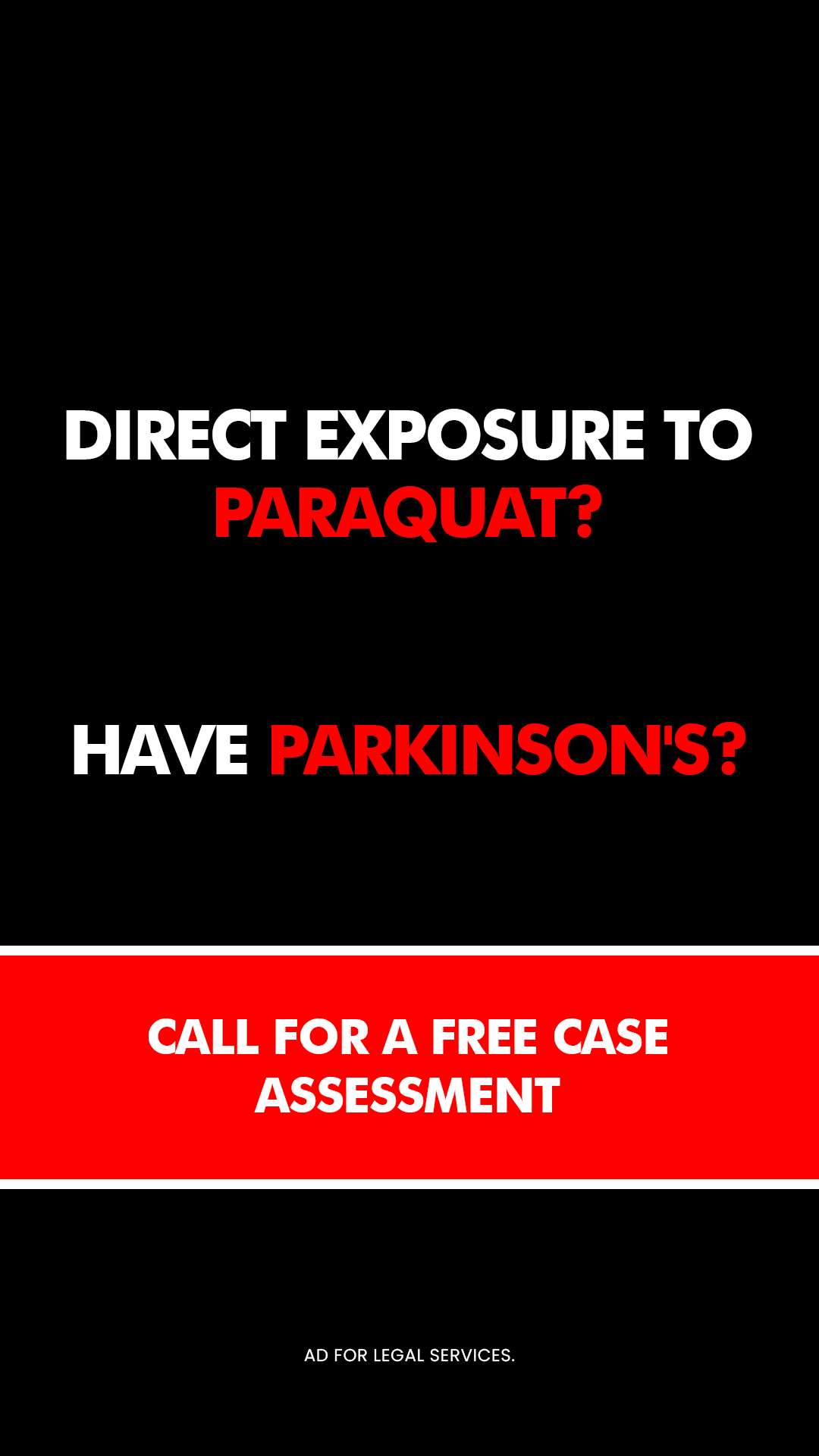 Paraquat Herbicide Lawsuit Claims Facebook ad from Mar 23, 2026