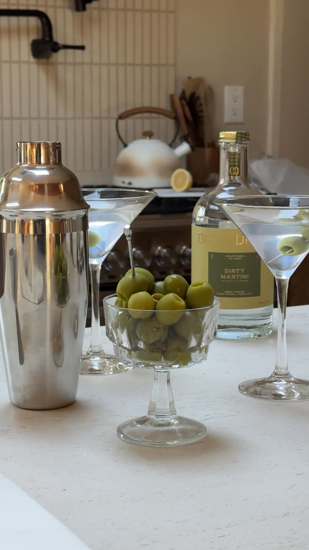 Dry & Dirty Facebook ad: The first zero-proof functional martini.
