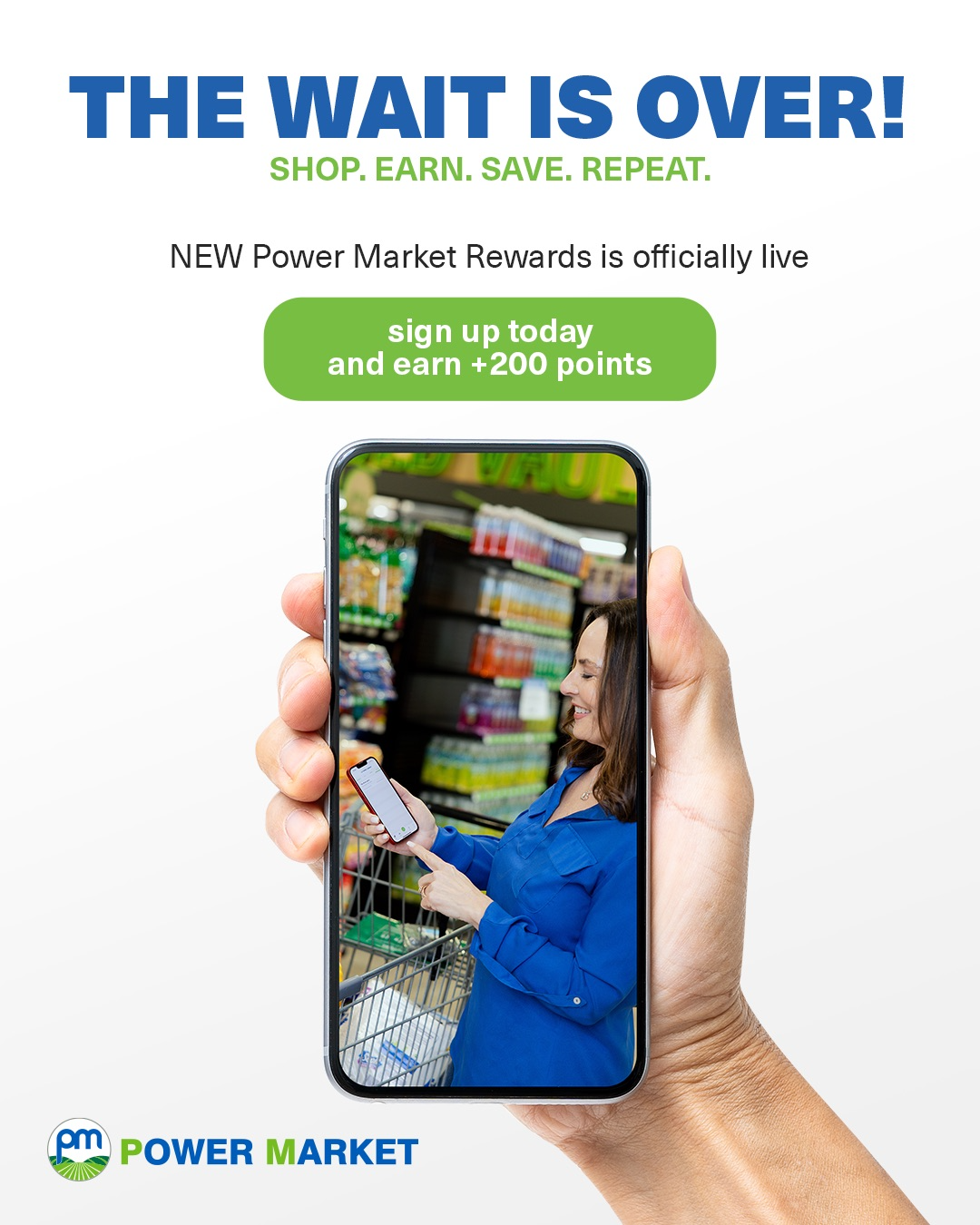 Power Market Stores Facebook ad from Mar 25, 2025