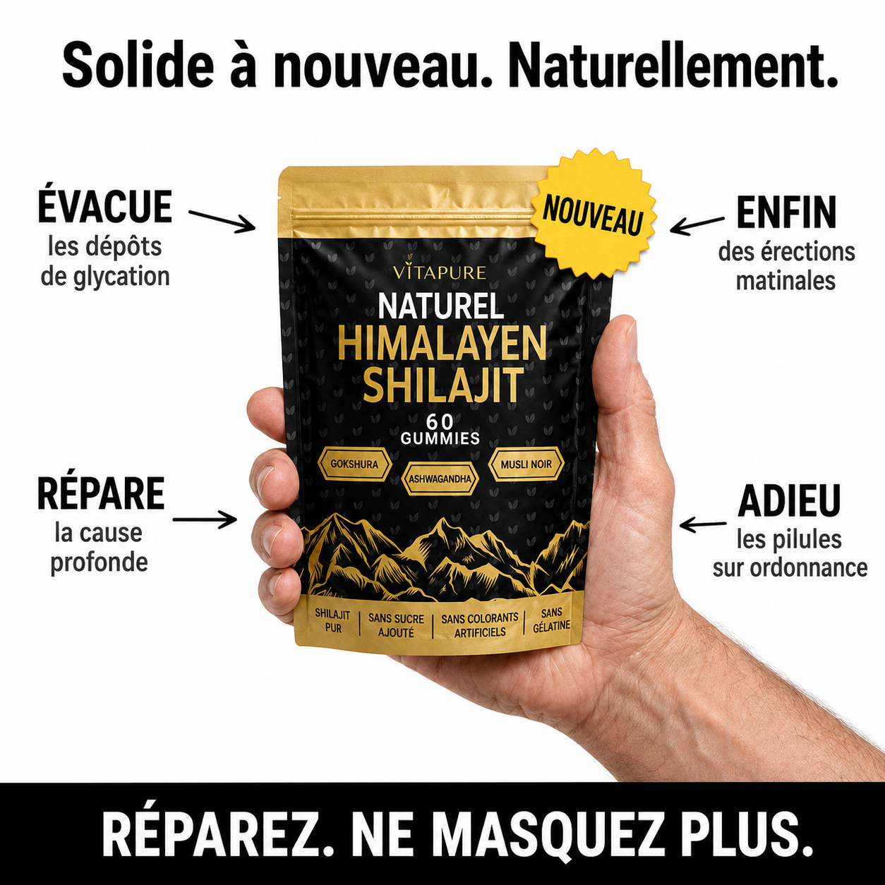 Vitalité France Magazine Facebook ad: Retrouvez vos érections d'avant le diabète