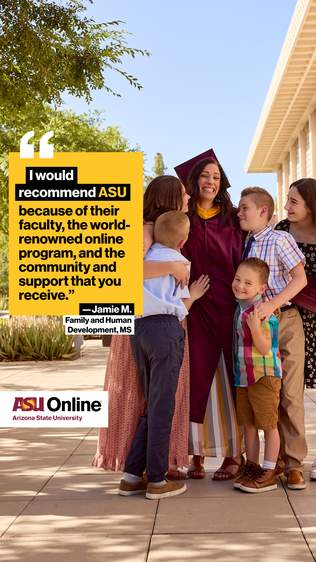 ASU Online Facebook ad