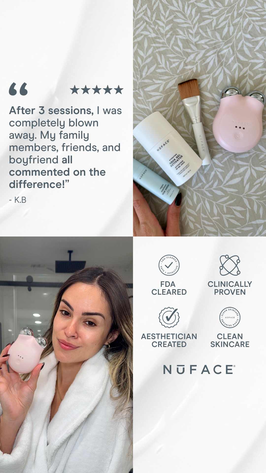 NuFACE Facebook ad