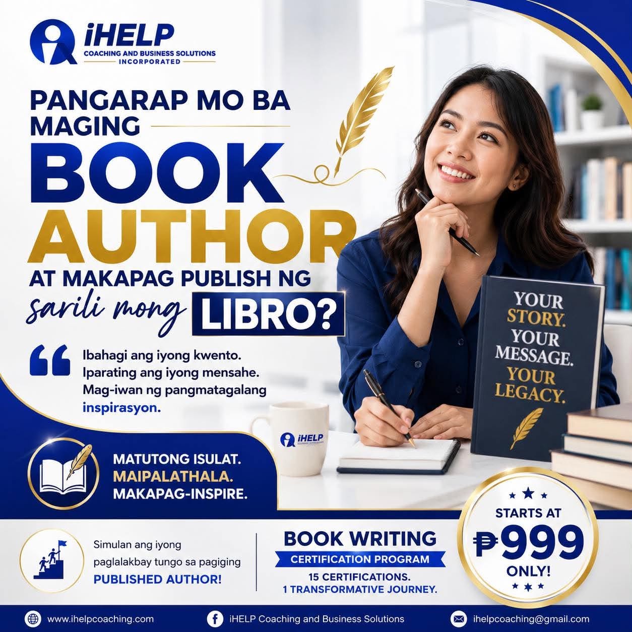 IHELP Coaching and Business Solutions Corporation Facebook ad