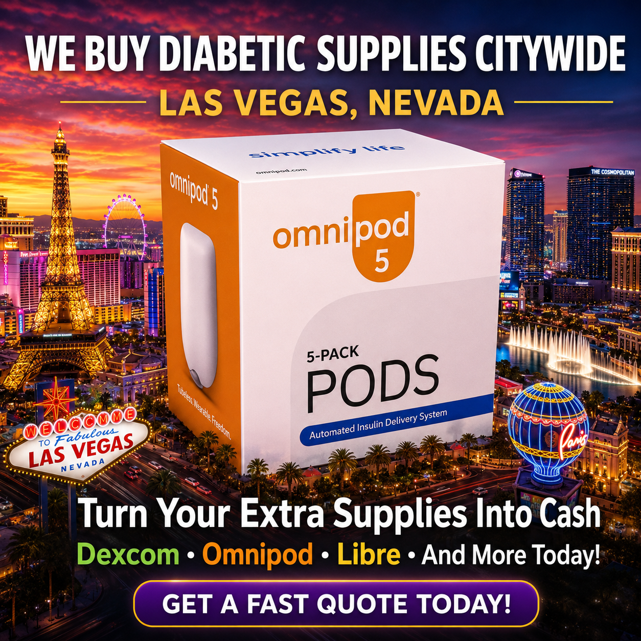 Cash$trips - We Buy Diabetic Supplies & More Facebook ad