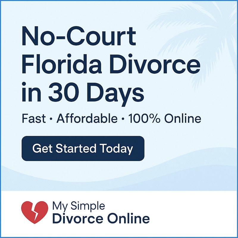 My Simple Divorce Online Facebook ad: Home