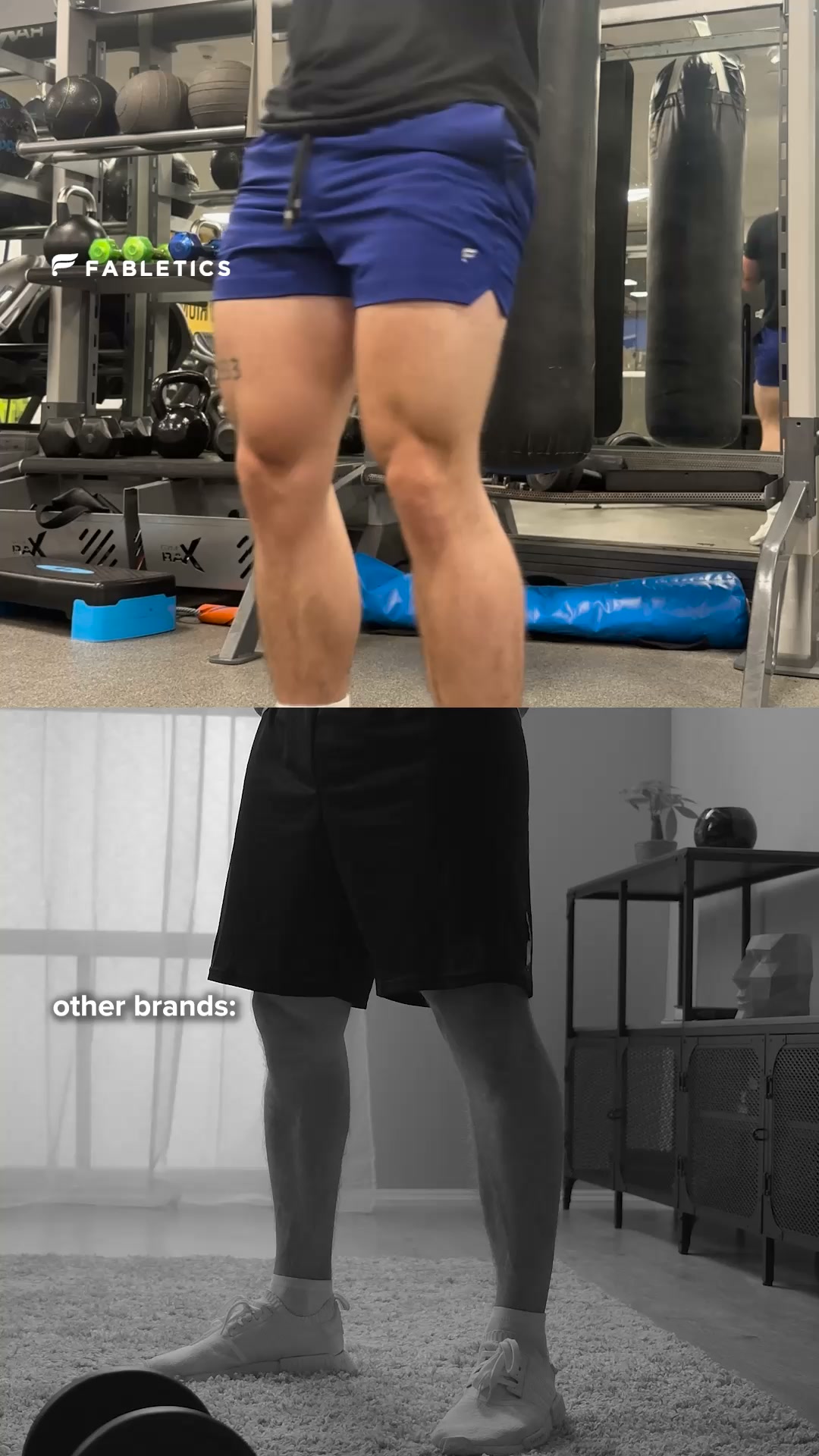 Fabletics Men Facebook ad: SHORTS THAT PERFORM