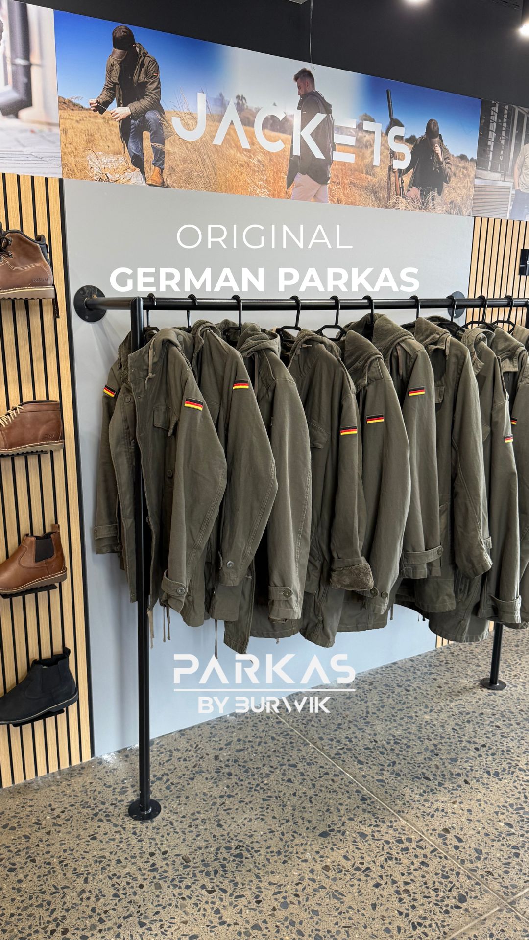 Parkas.co.za Facebook ad: The German Parka-Winter Sorted.