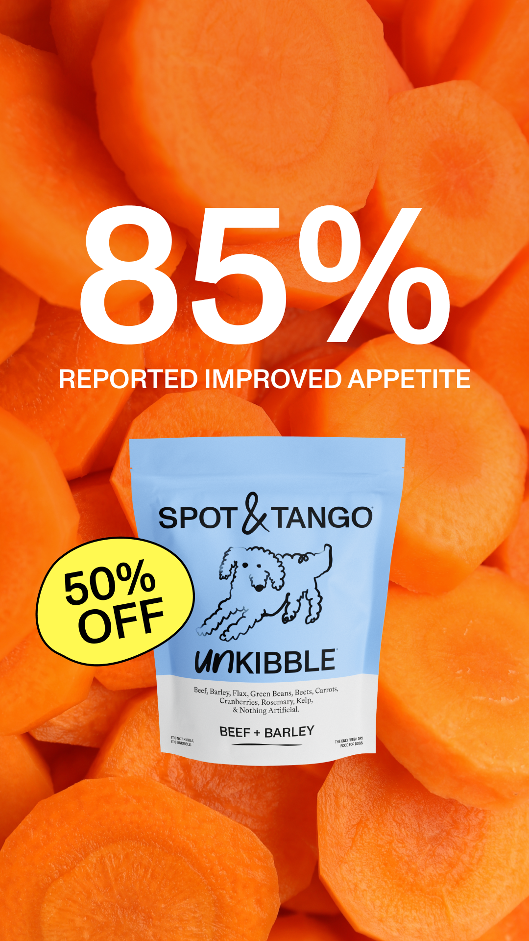 Spot and Tango Facebook ad