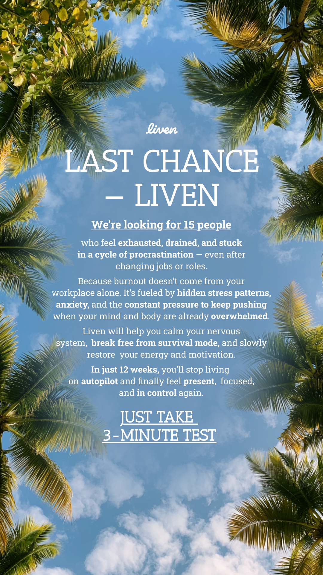 Liven: Self-Discovery Community Facebook ad