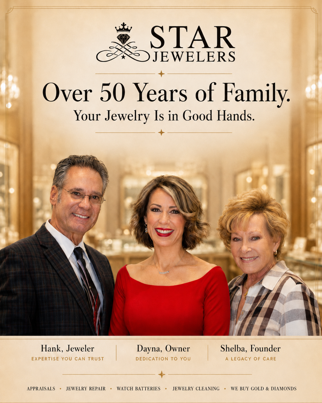 Star Jewelers Facebook ad: 3 Generations of Local Trust