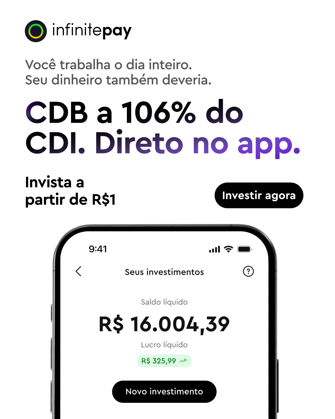 InfinitePay Facebook ad