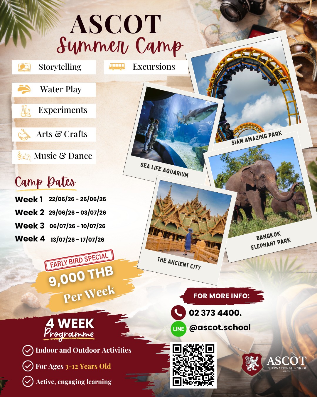 Ascot International School Facebook ad