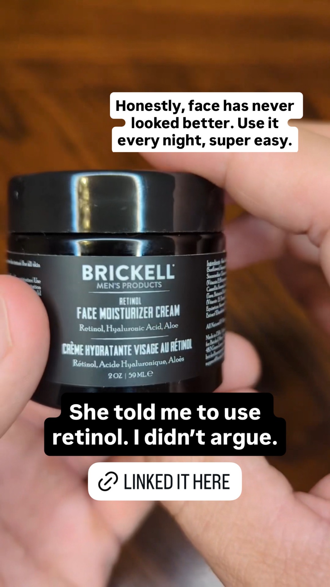 Brickell Men's Products Facebook ad