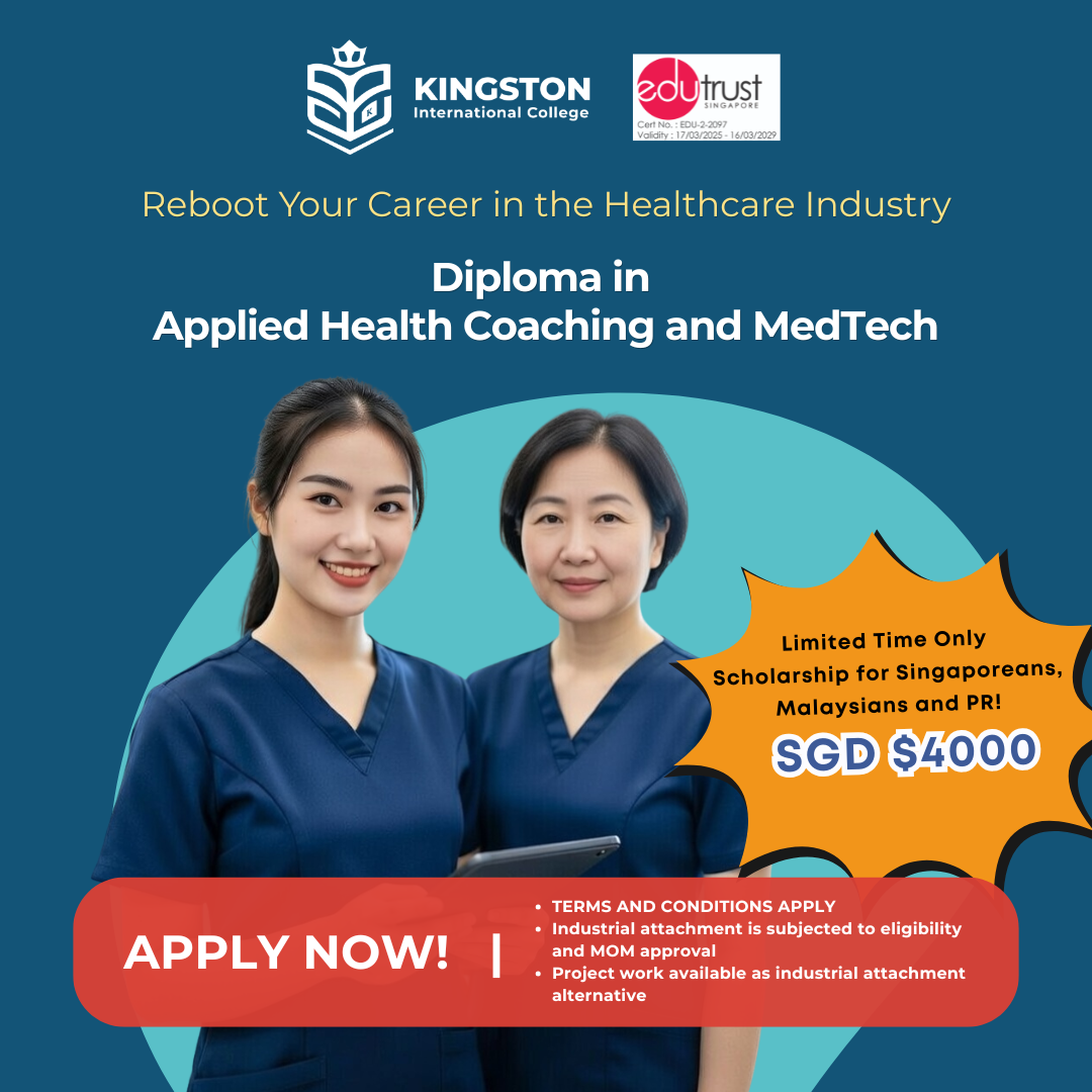Kingston International College Facebook ad: Begin Your Healthcare Career Journey with Kingston…