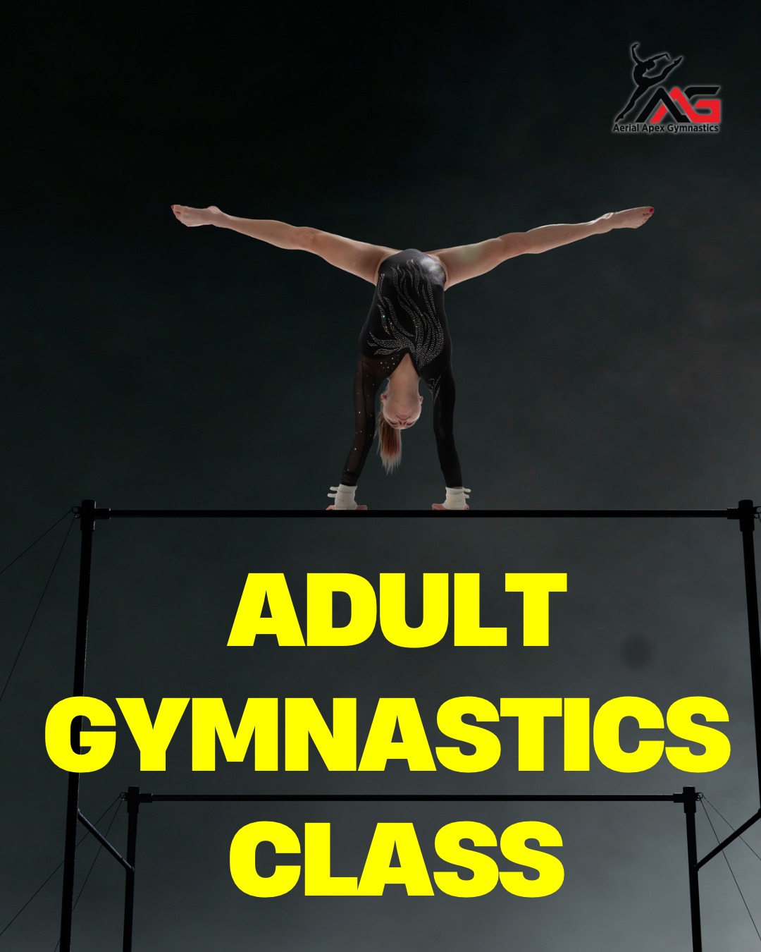 Aerial Apex Gymnastics Facebook ad: ကျွမ်းဘားလက်ရွေးစင်များကိုယ်တိုင်သင်ကြားပေးမယ့် Gymnastics…