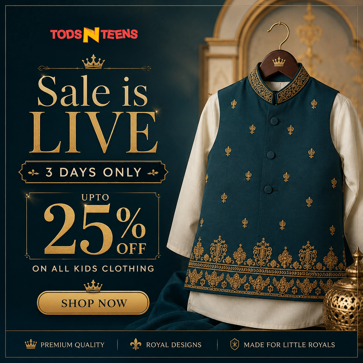 Tods N Teens Facebook ad