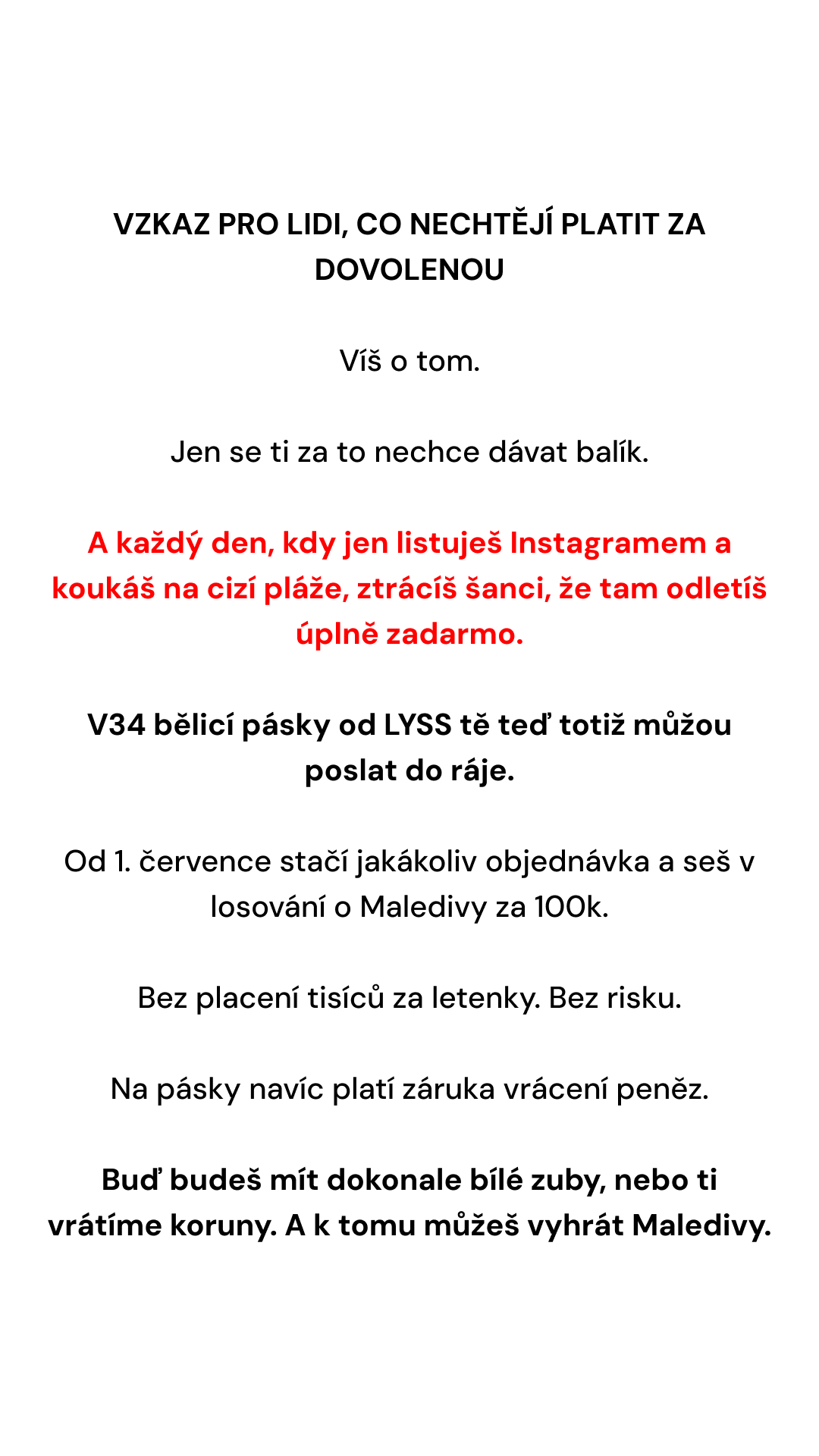 LYSS CZ/SK Facebook ad