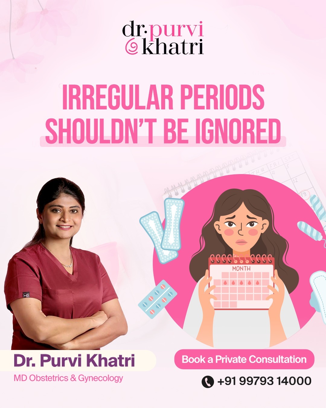 Dr. Purvi Khatri Facebook ad from Feb 11, 2026