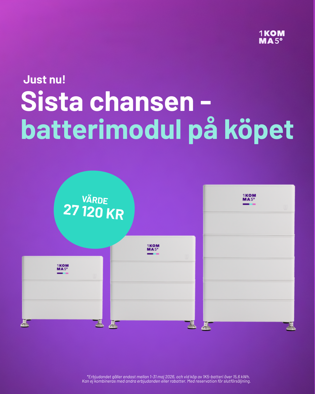 1KOMMA5 Sverige Facebook ad