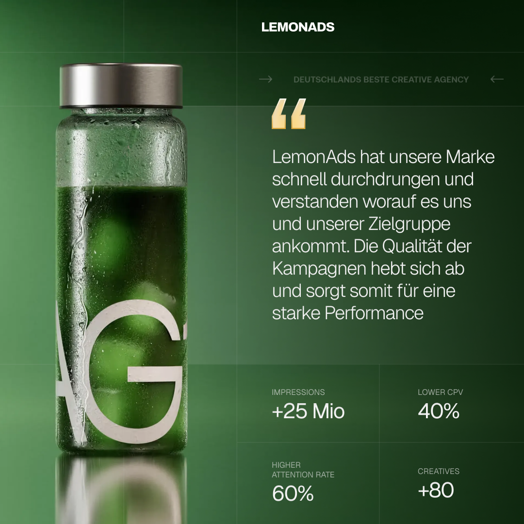 LemonAds Facebook ad: Videokonzept anfordern