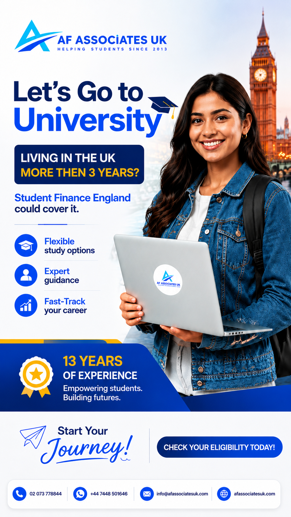 AF Associates UK Facebook ad from Aug 3, 2026