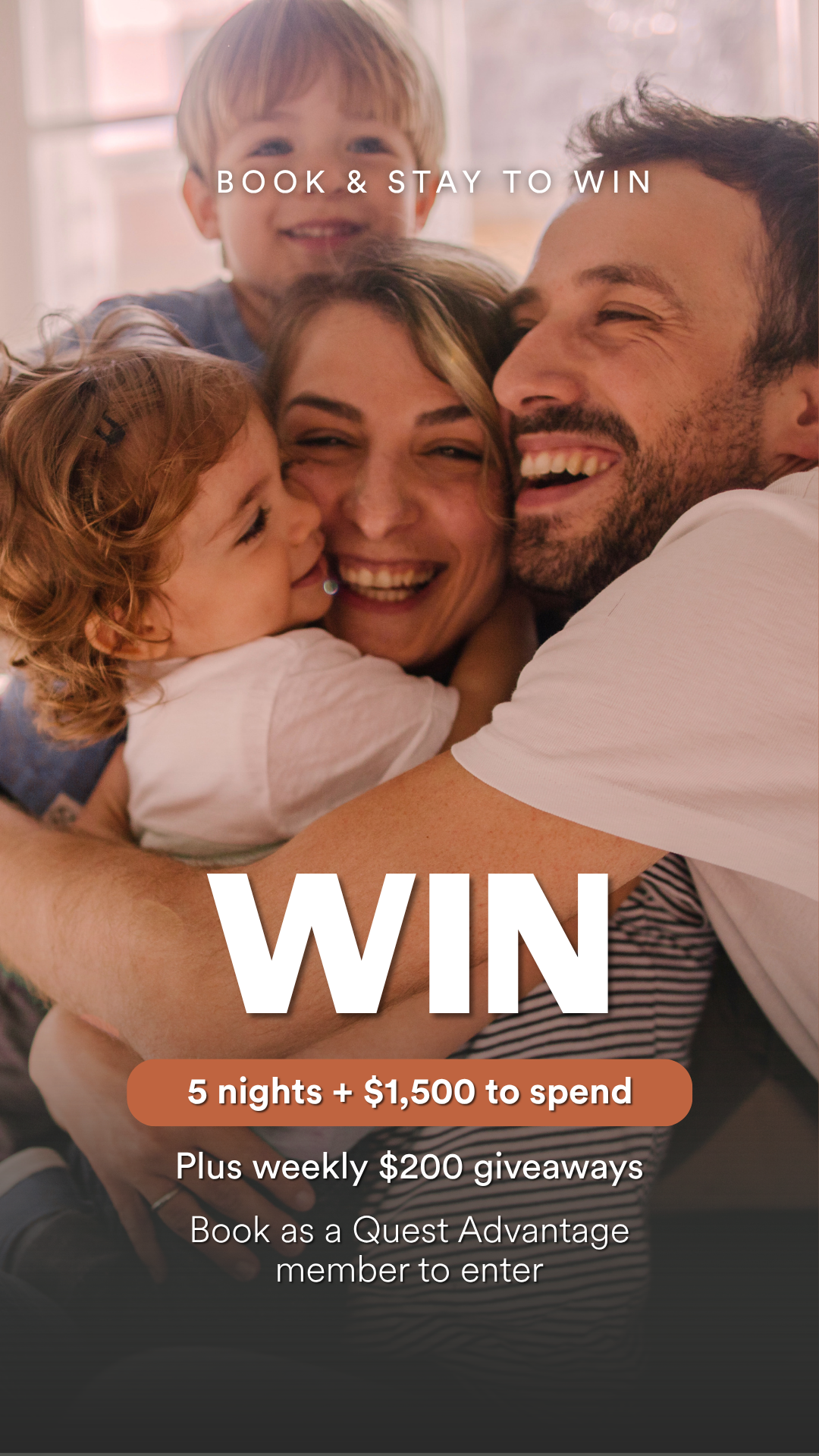 Quest Apartment Hotels Facebook ad from May 3, 2026