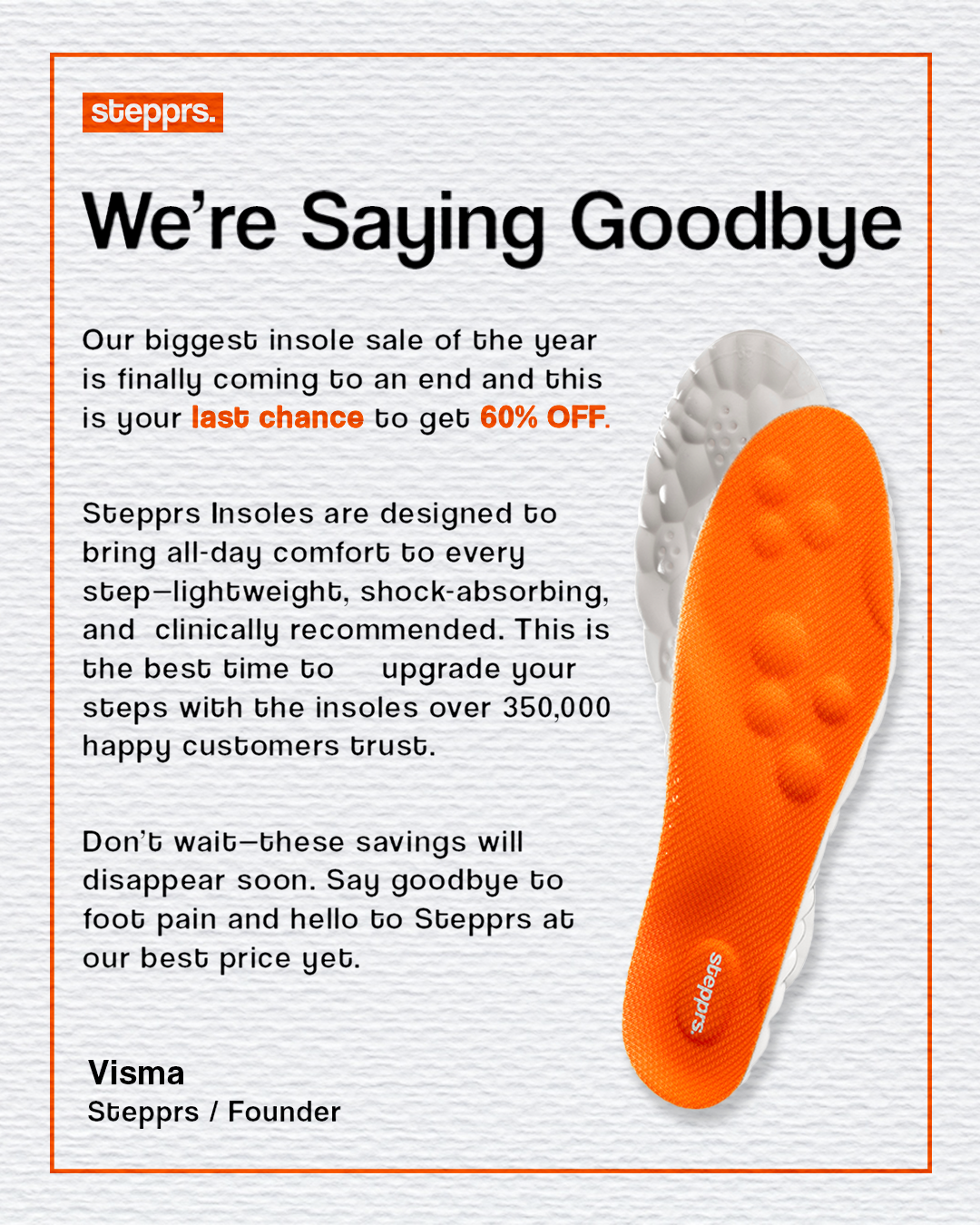 Stepprs Facebook ad