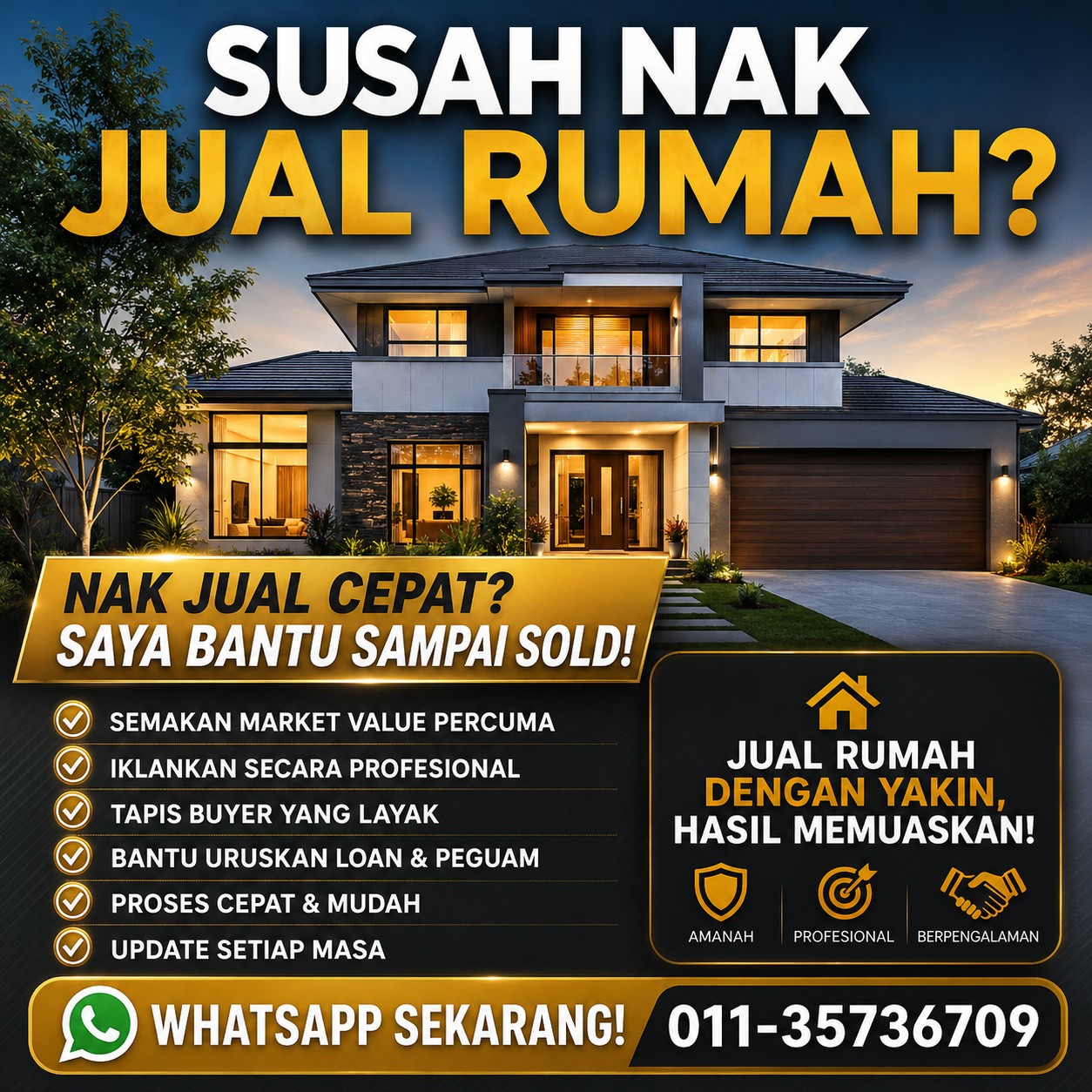 Platform Rumah Subsale Facebook ad: **OWNER RUMAH SEKITAR SELANGOR & KL NAK JUAL…