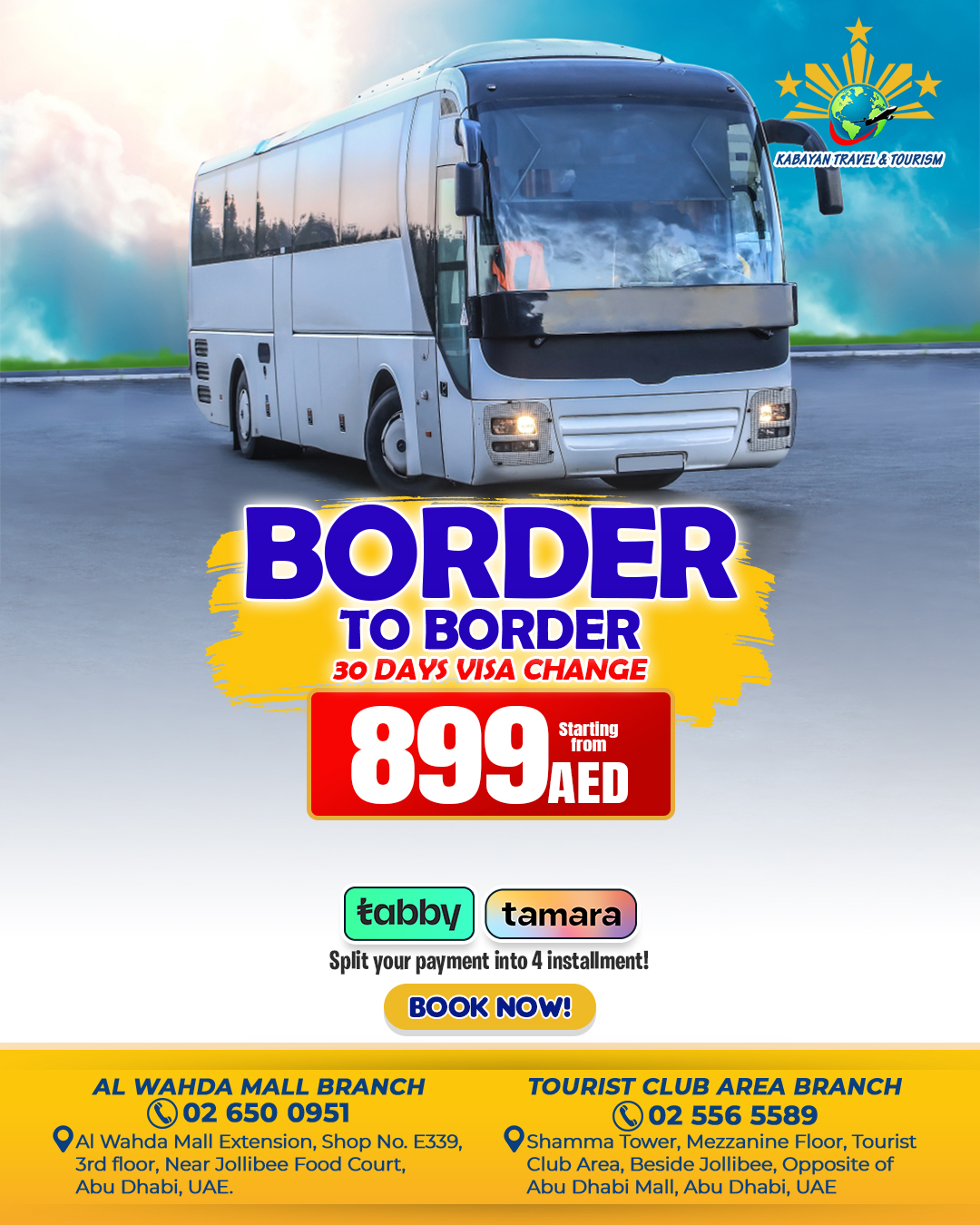Kabayan Travel and Tourism Facebook ad: Get a hassle-free visa change with 𝐎𝐌𝐀𝐍 𝐄𝐗𝐈𝐓…