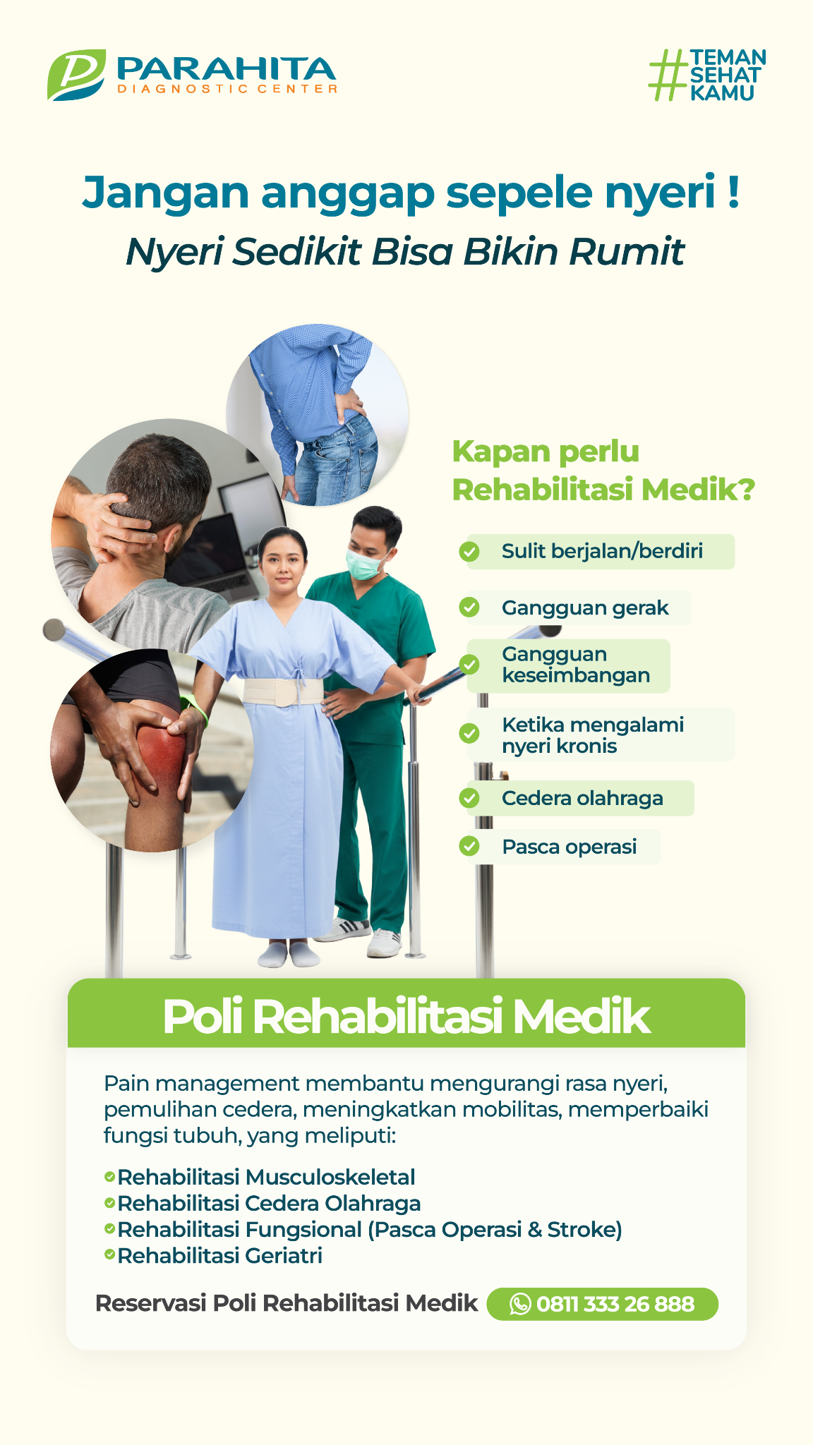 Parahita Diagnostic Center Facebook ad from Feb 16, 2026