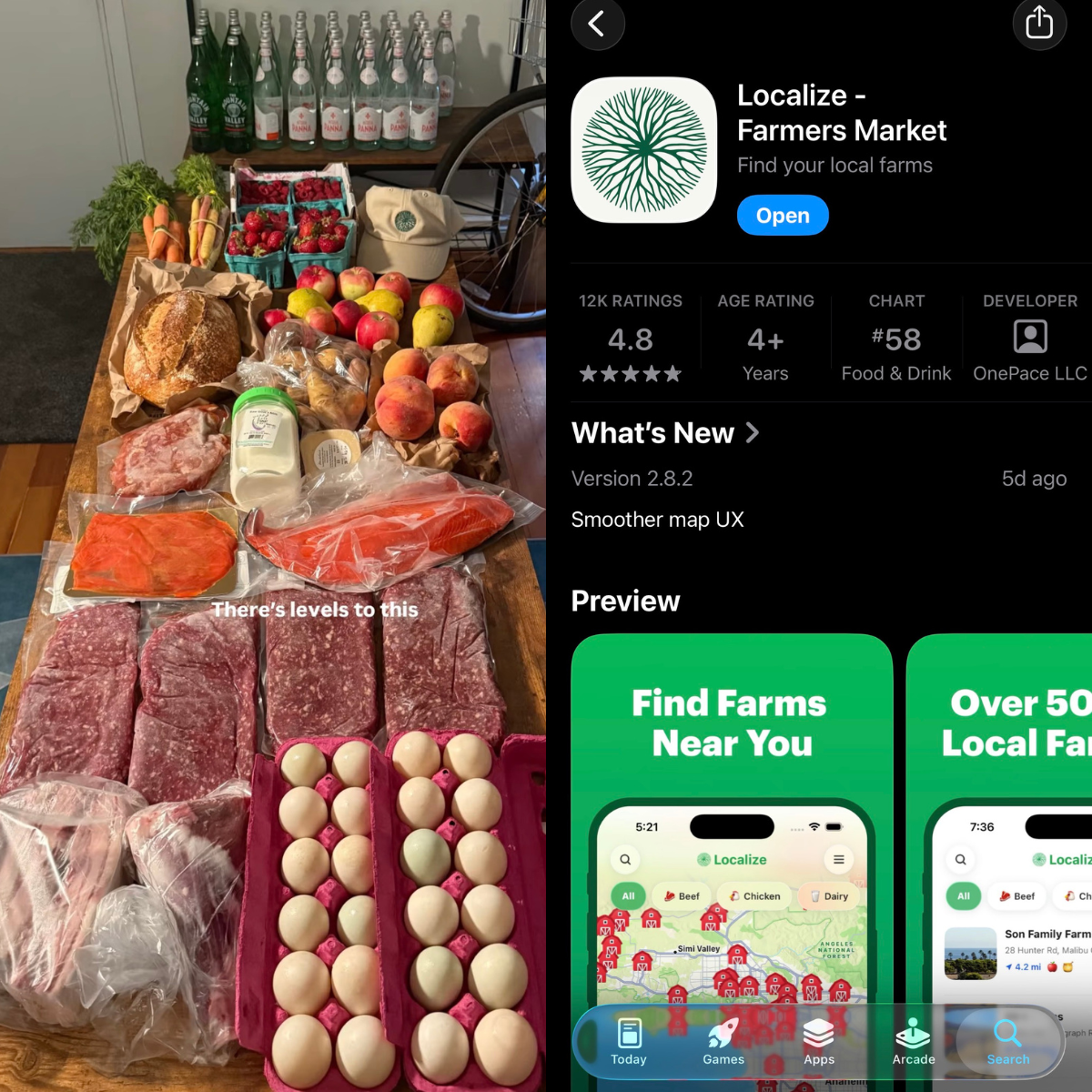 Localize - Farmers Market Facebook ad